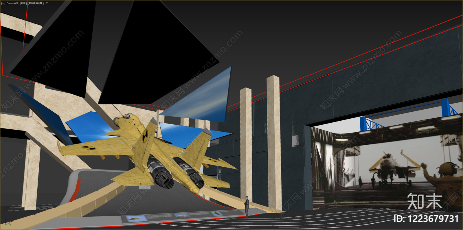 工业风科技展厅3D模型下载【ID:1223679731】