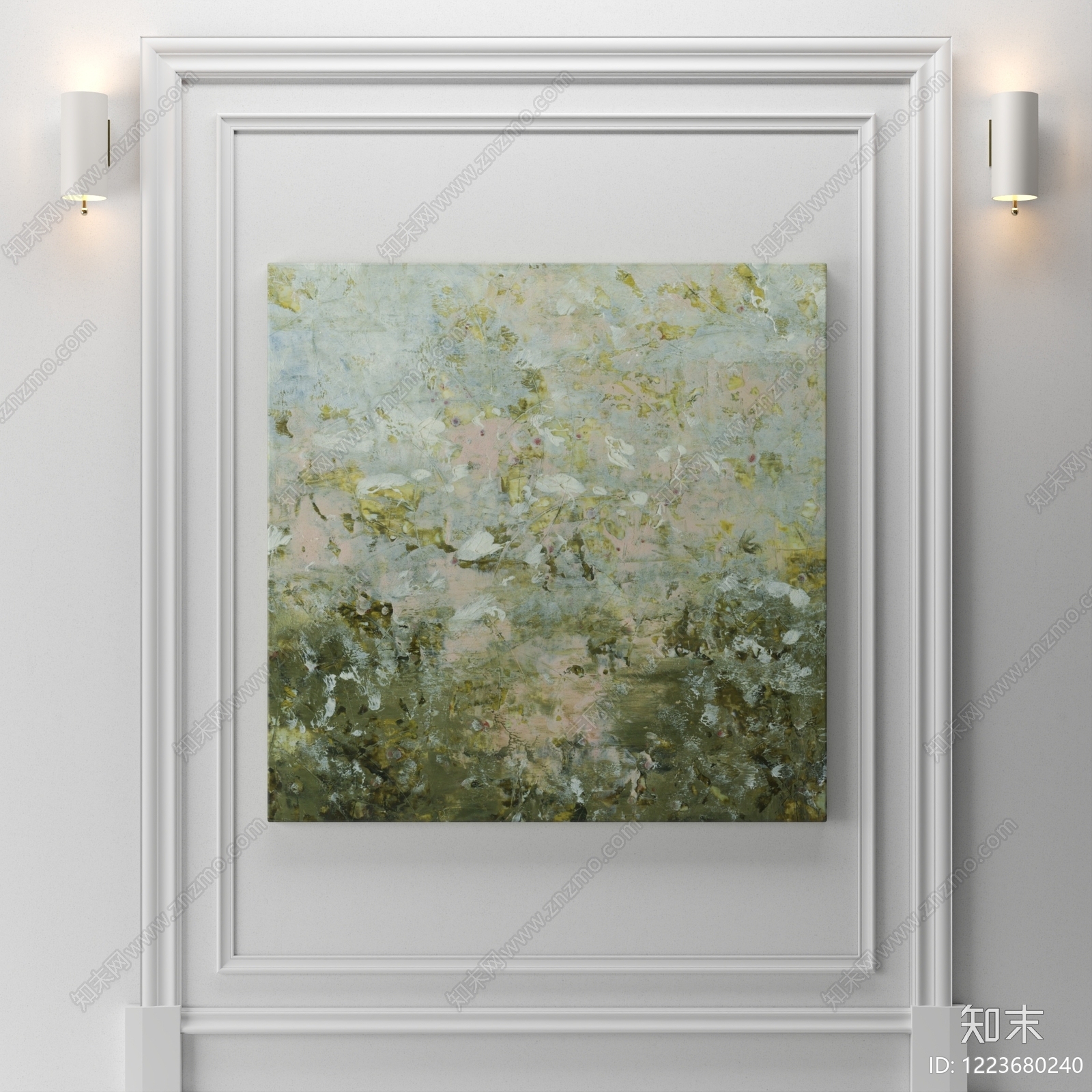 侘寂挂画3D模型下载【ID:1223680240】