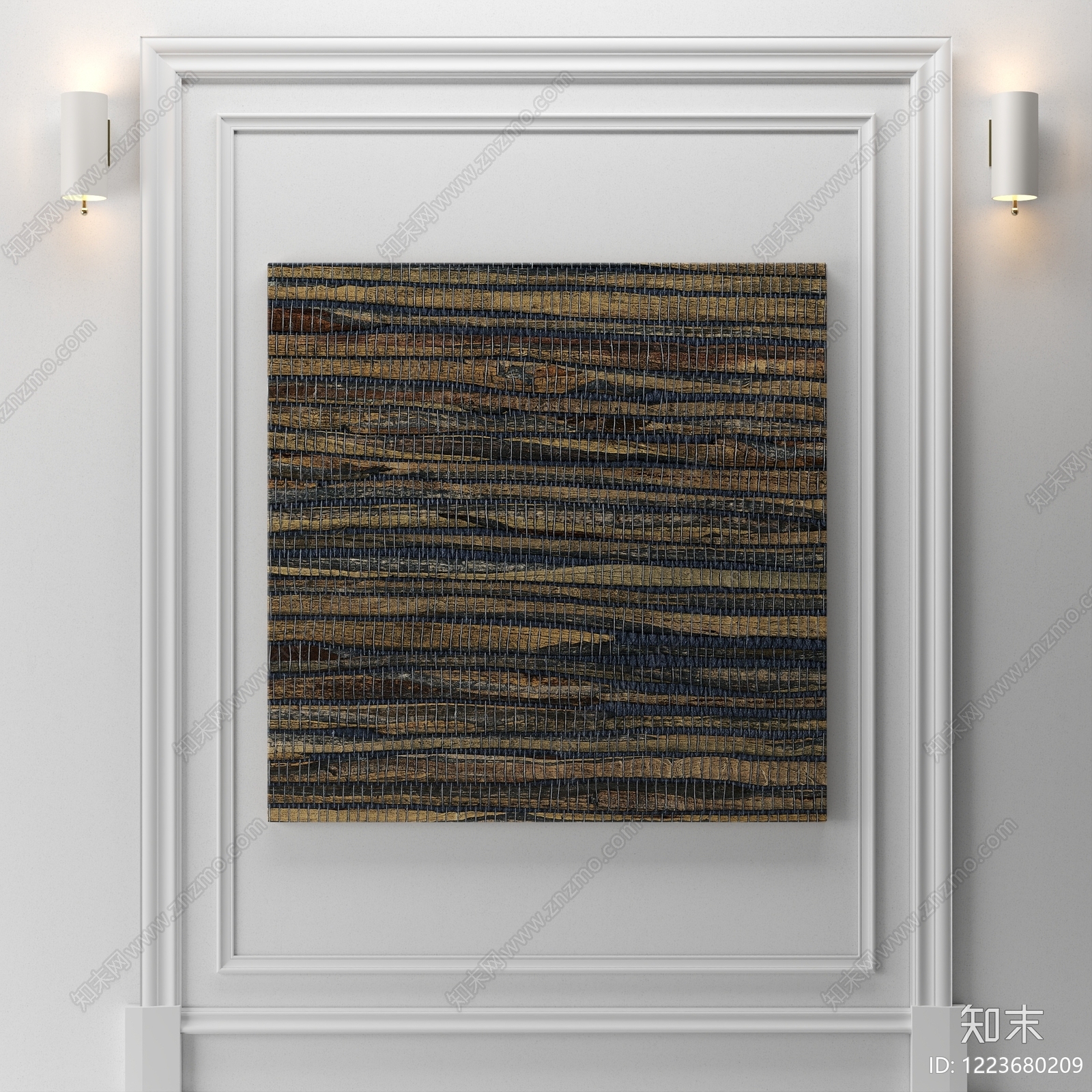 侘寂挂画3D模型下载【ID:1223680209】