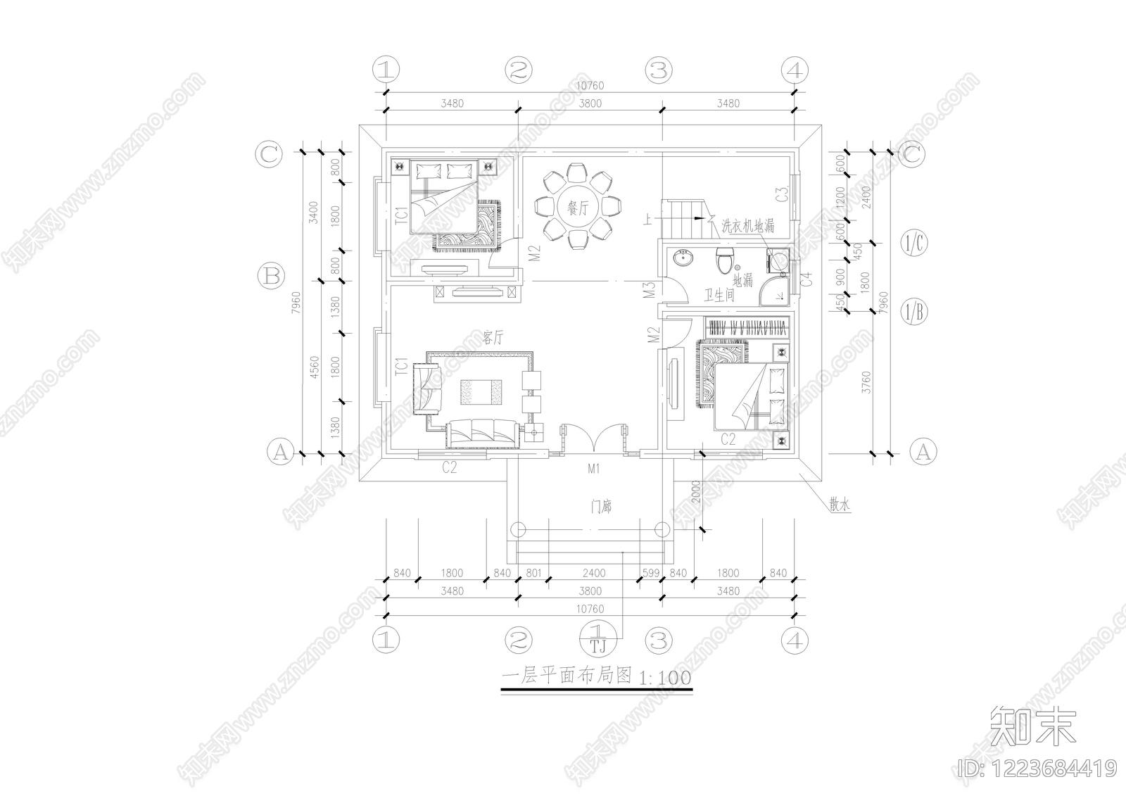 别墅建筑CAD图纸