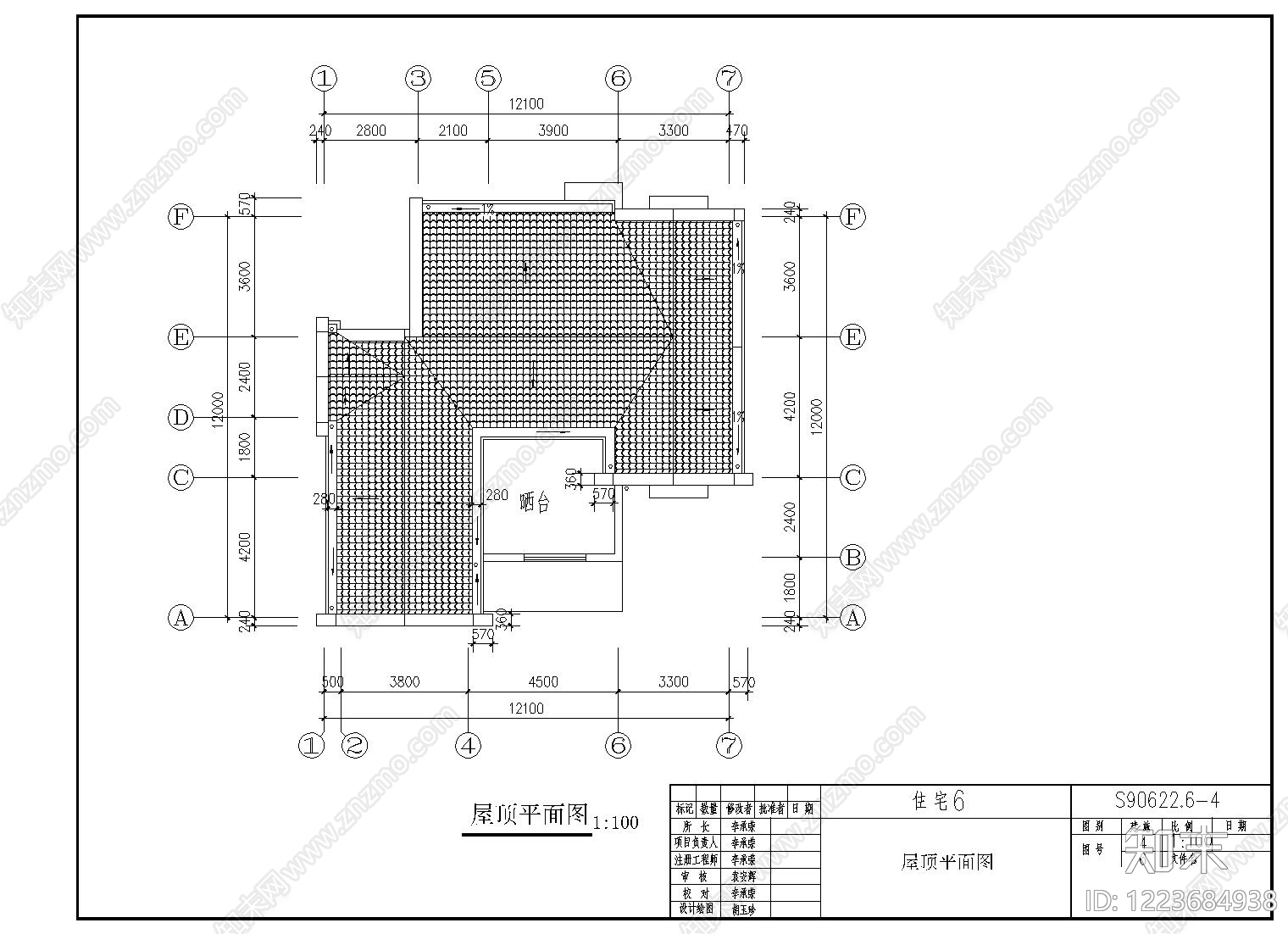 别墅建筑cad施工图下载【ID:1223684938】