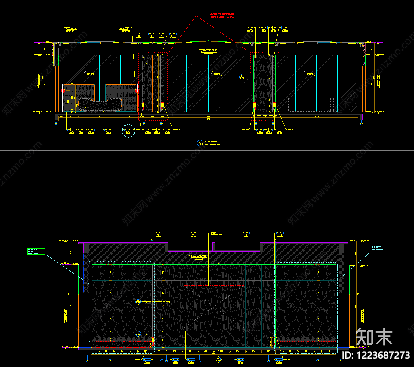 售楼处cad施工图下载【ID:1223687273】