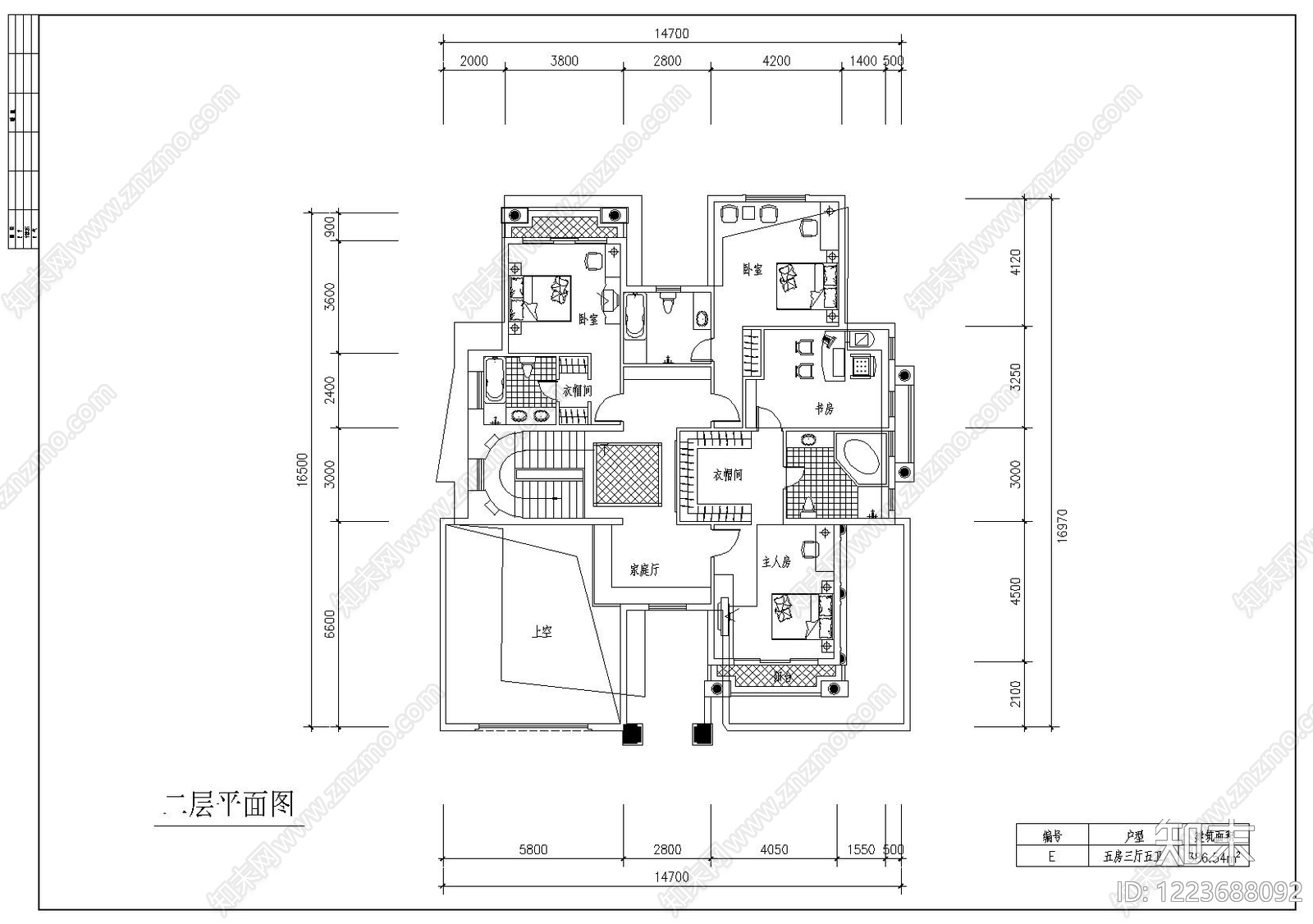 别墅建筑CAD图纸