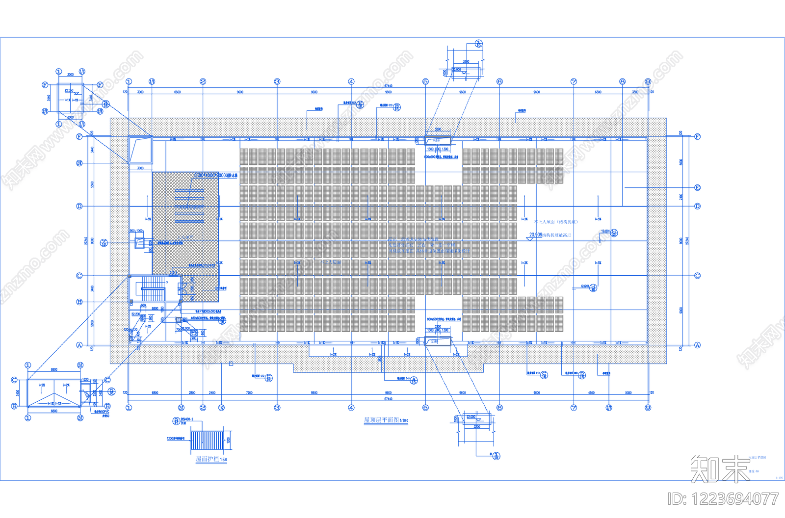 办公楼建筑cad施工图下载【ID:1223694077】