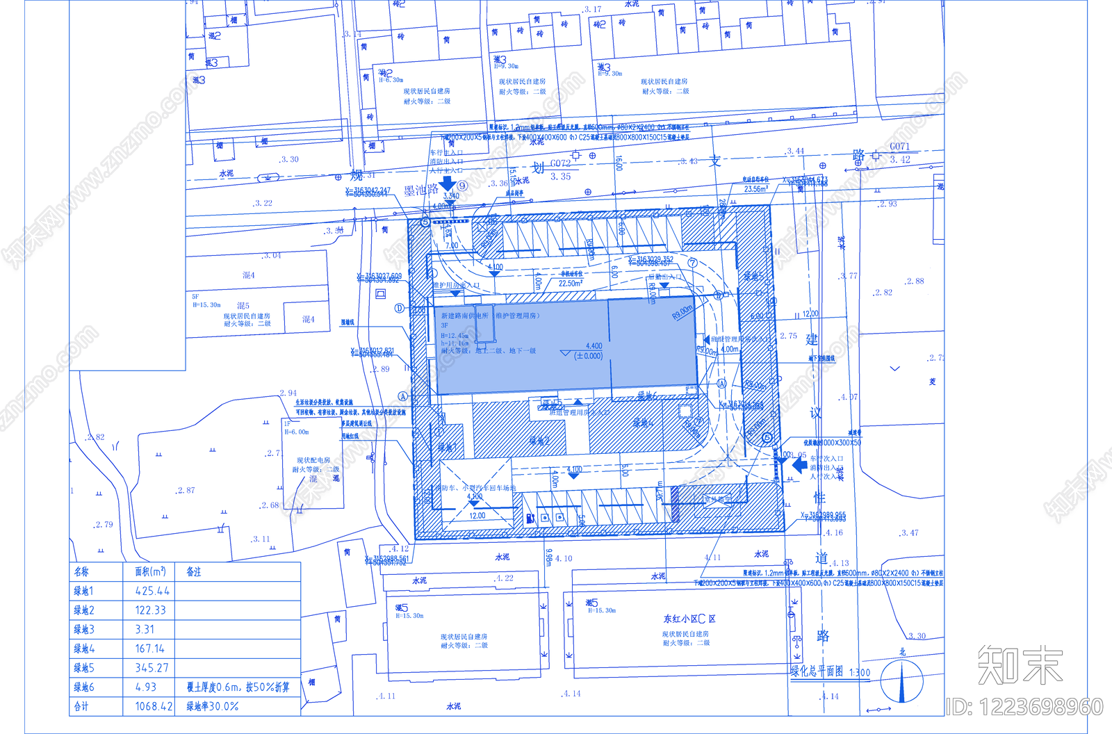 办公楼建筑cad施工图下载【ID:1223698960】