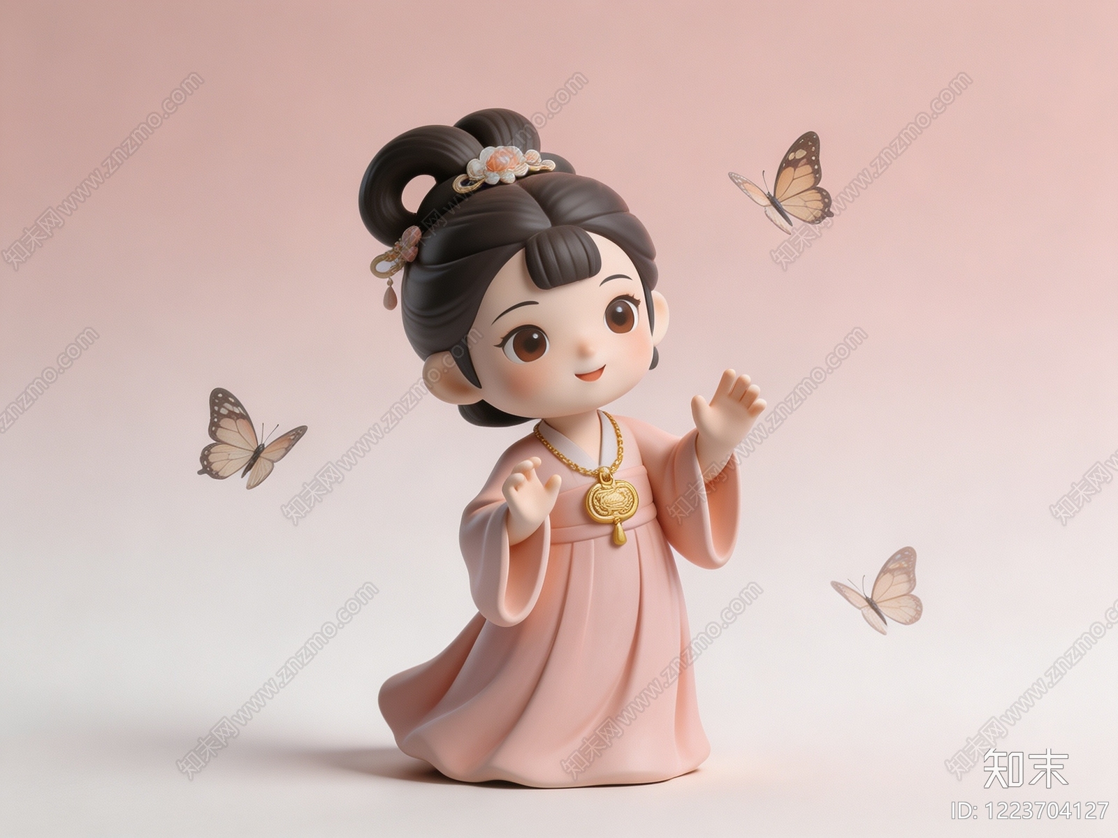 中式雕塑摆件SU模型下载【ID:1223704127】