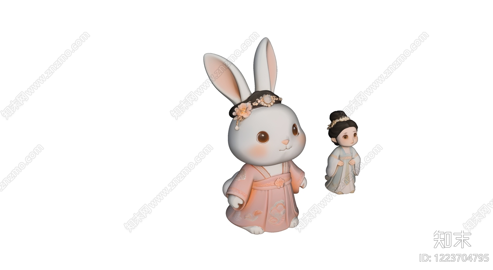 中式雕塑摆件SU模型下载【ID:1223704795】
