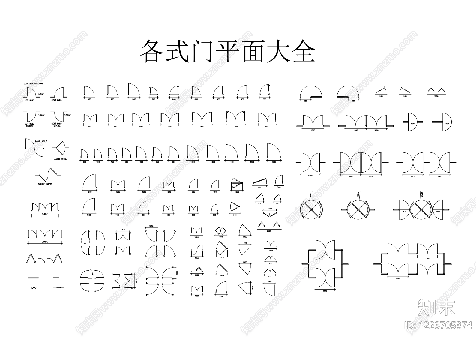 旋转门CAD图纸