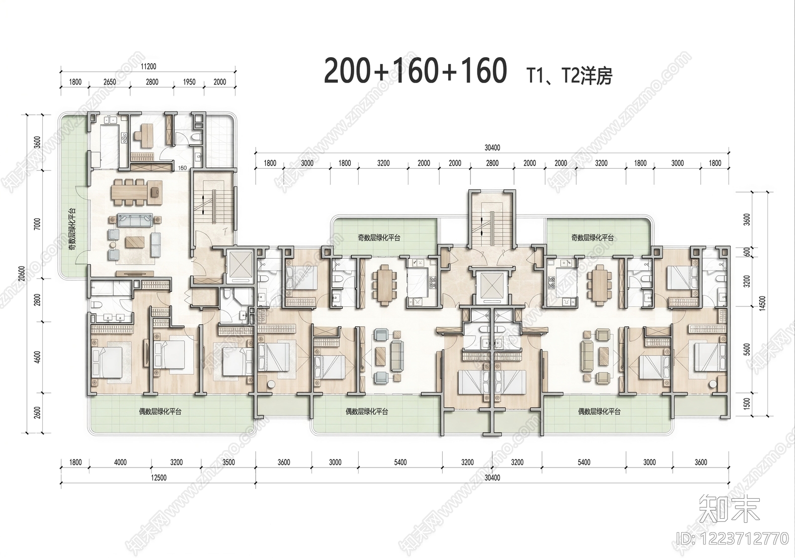 多层住宅cad施工图下载【ID:1223712770】
