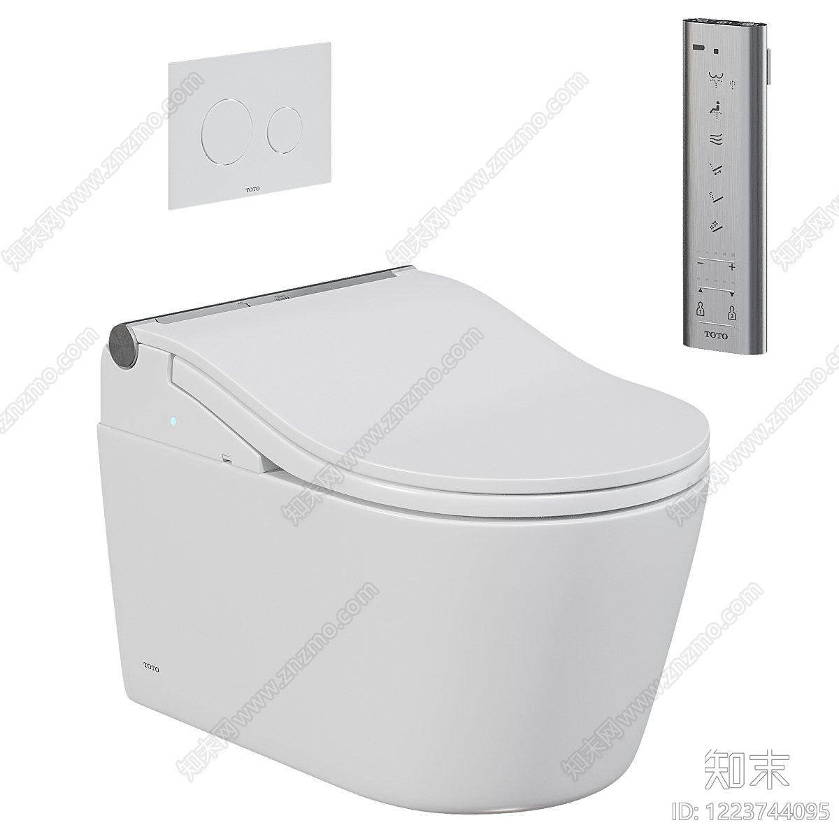 极简马桶3D模型下载【ID:1223744095】