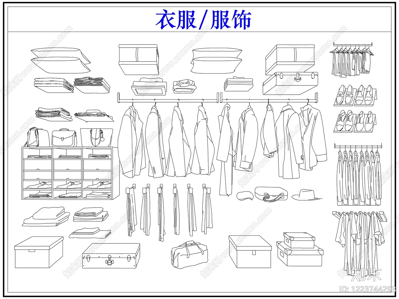 服装鞋帽CAD图纸