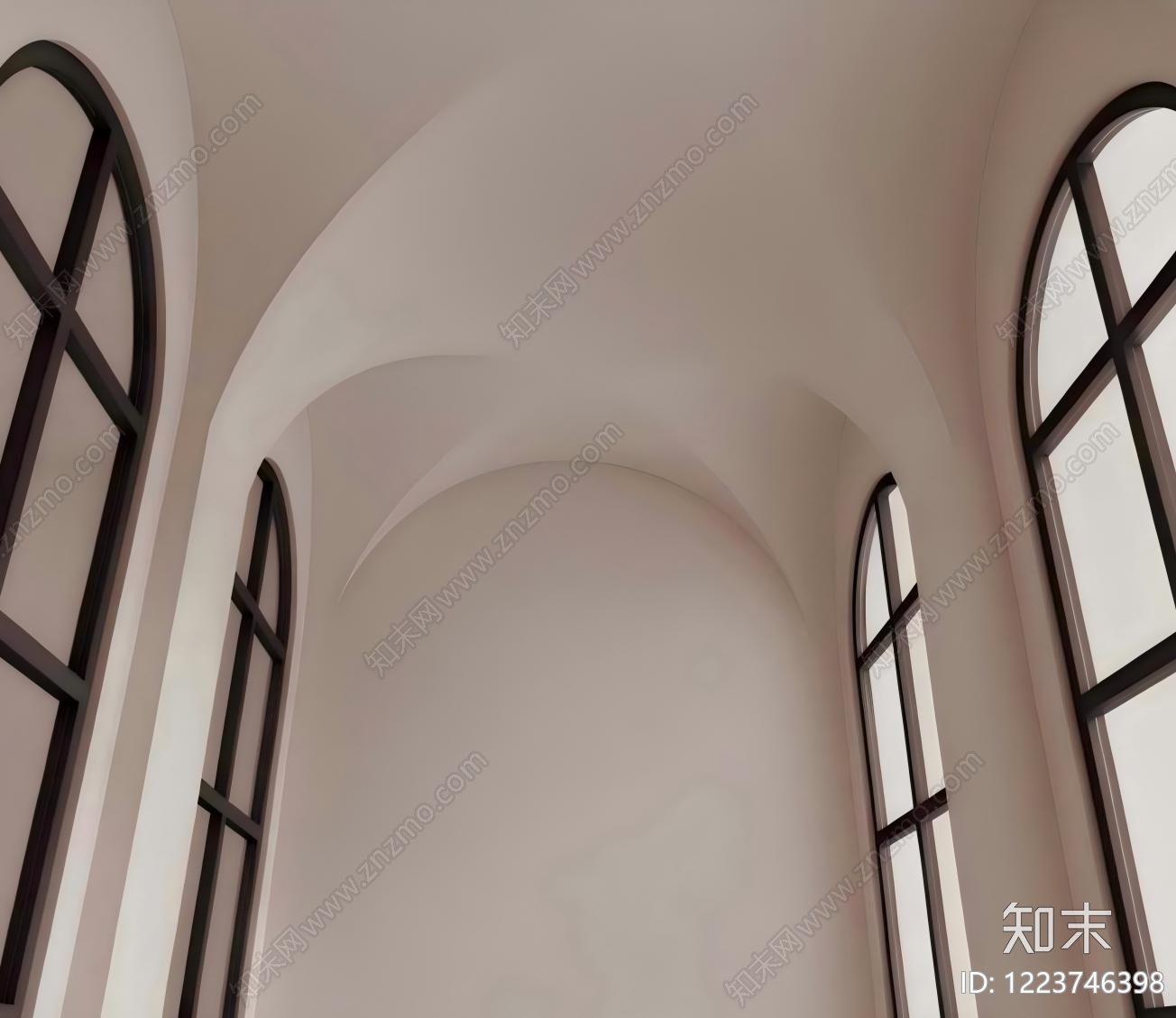 极简吊顶SU模型草图