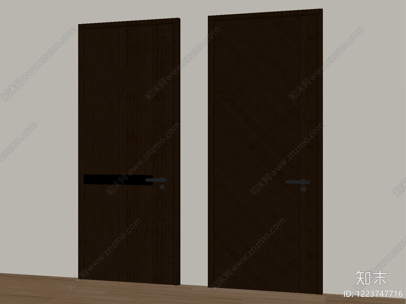 轻奢单开门SU模型下载【ID:1223747716】