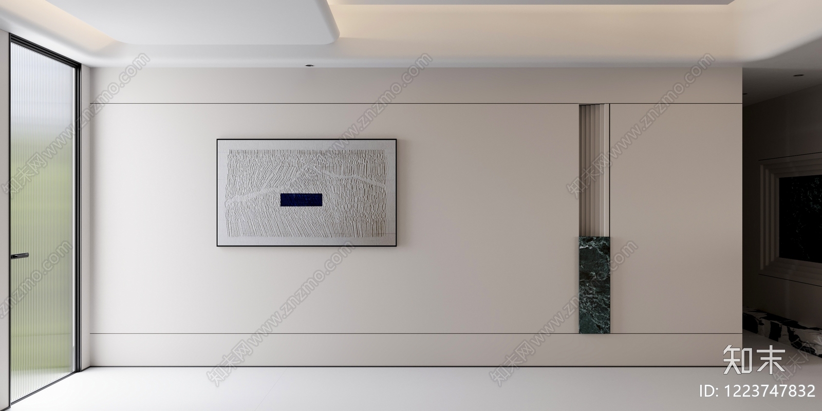 极简沙发背景墙3D模型下载【ID:1223747832】