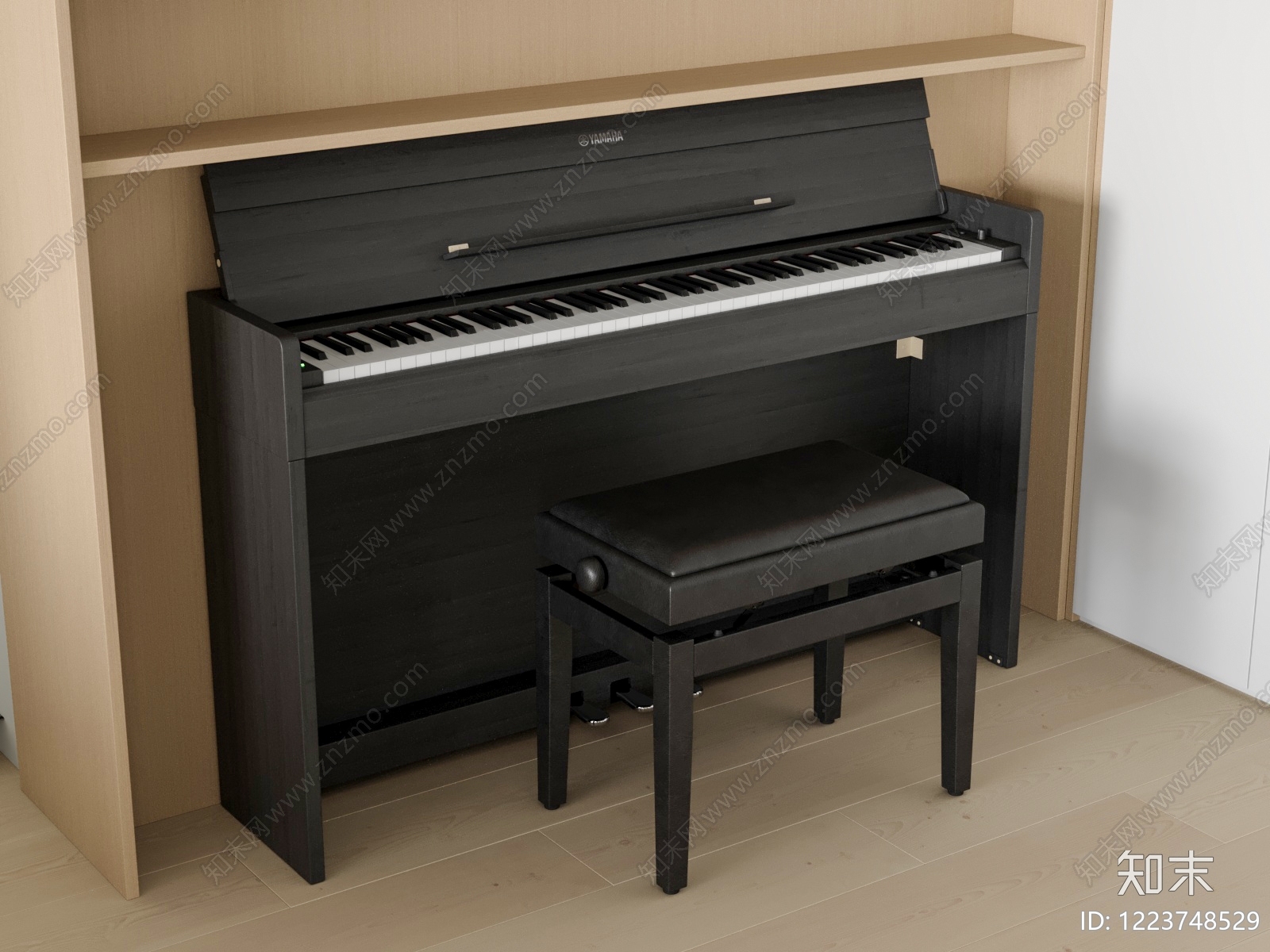 现代简约乐器3D模型下载【ID:1223748529】