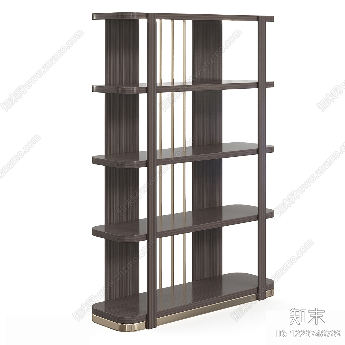 轻奢书架3D模型下载【ID:1223748789】