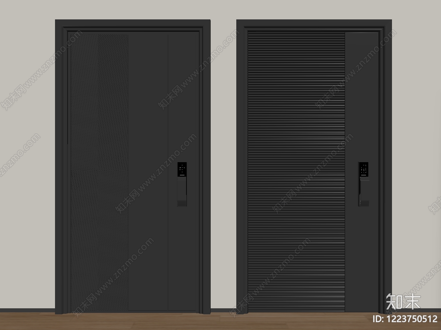 极简单开门SU模型下载【ID:1223750512】