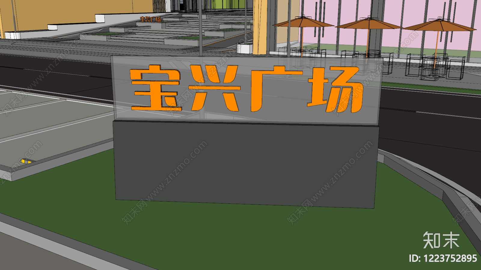 商业街景观CAD图纸