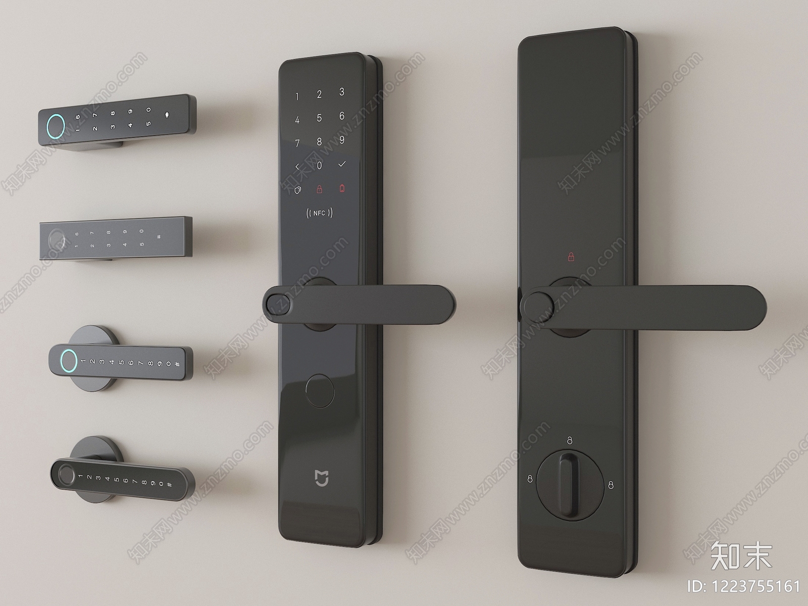 极简安全设施3D模型渲染效果图
