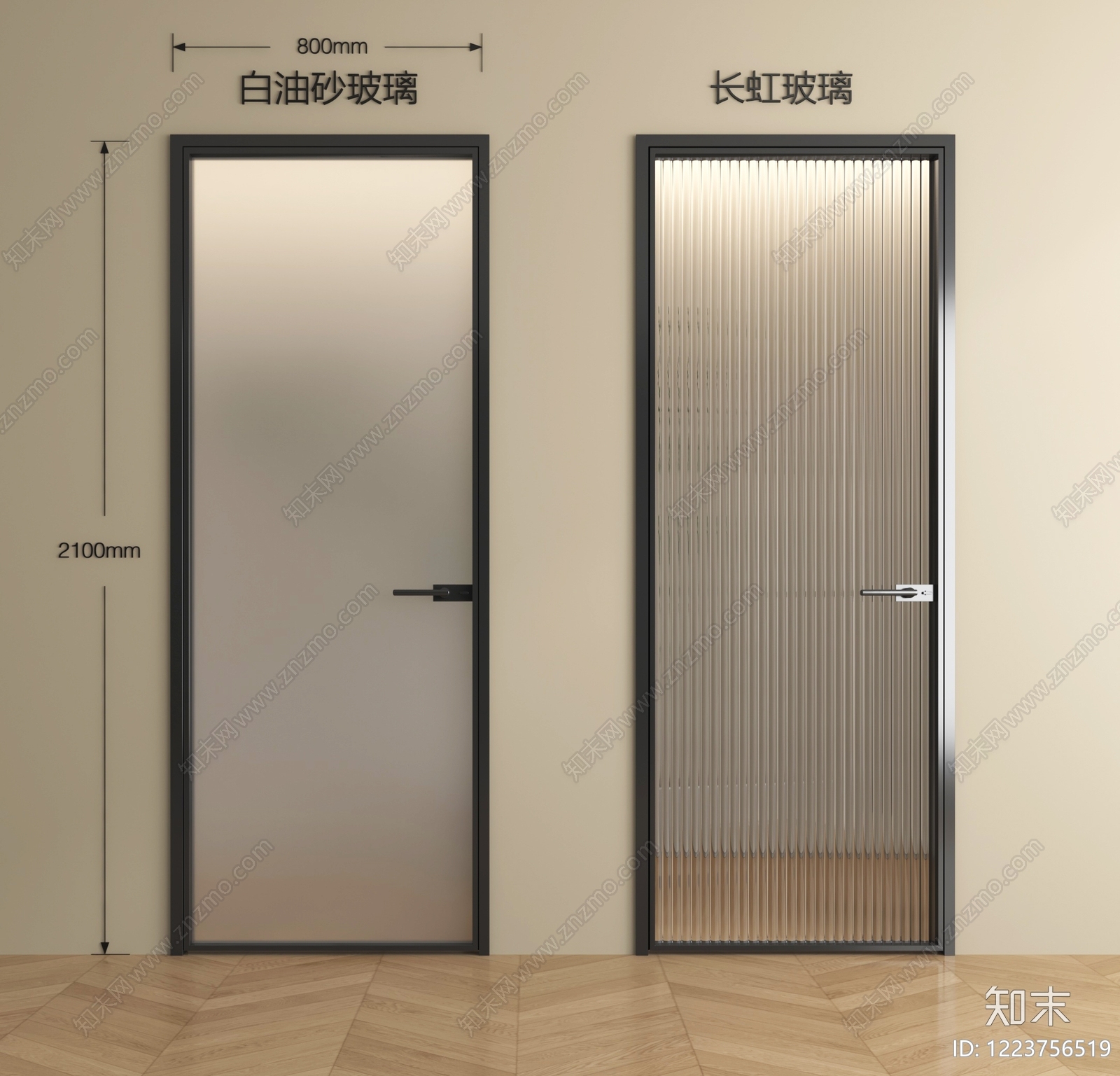 极简单开门3D模型下载【ID:1223756519】