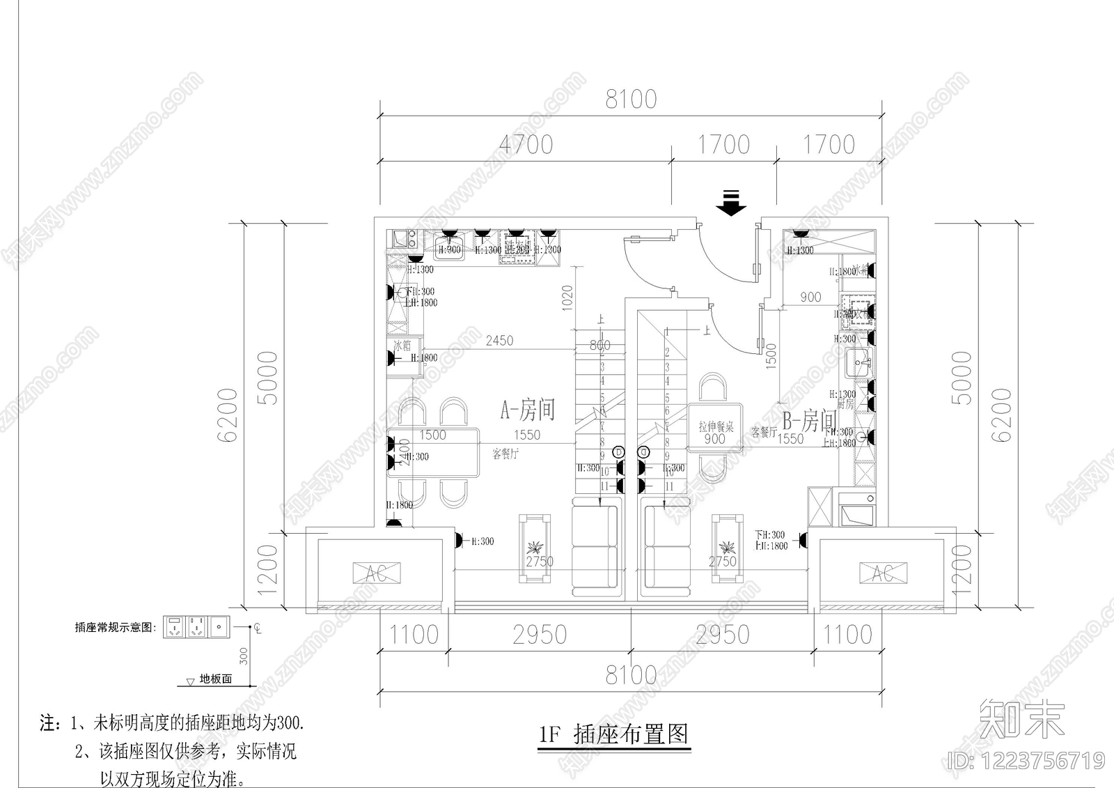 供配电系统cad施工图下载【ID:1223756719】