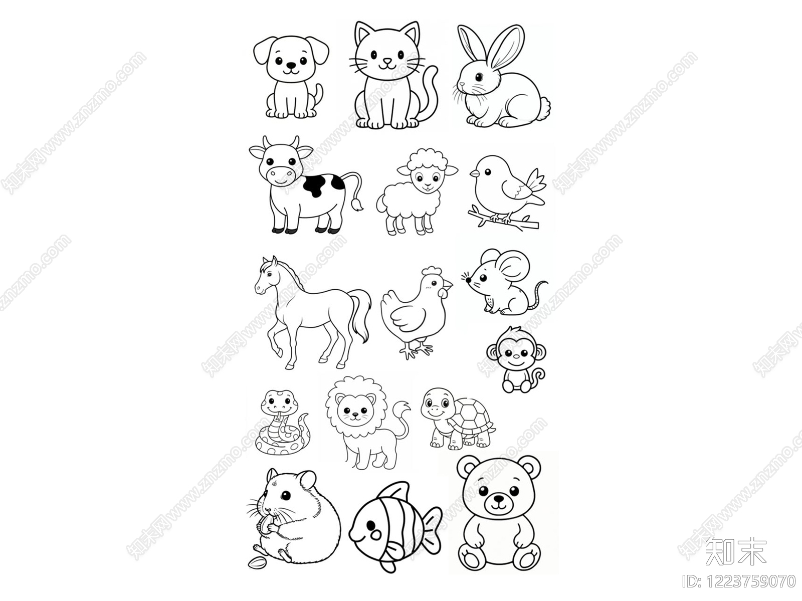 动物cad施工图下载【ID:1223759070】