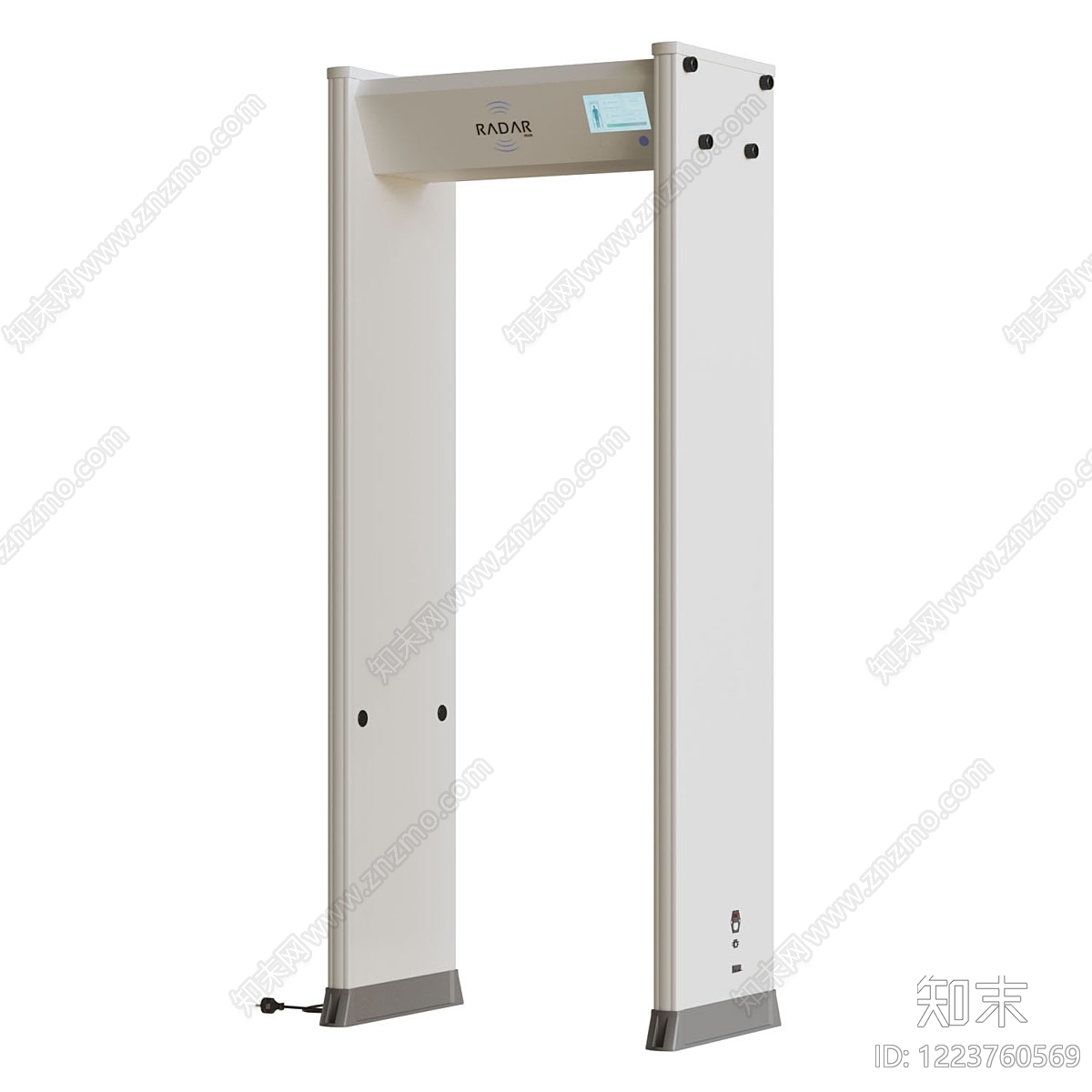 极简安全设施3D模型渲染效果图