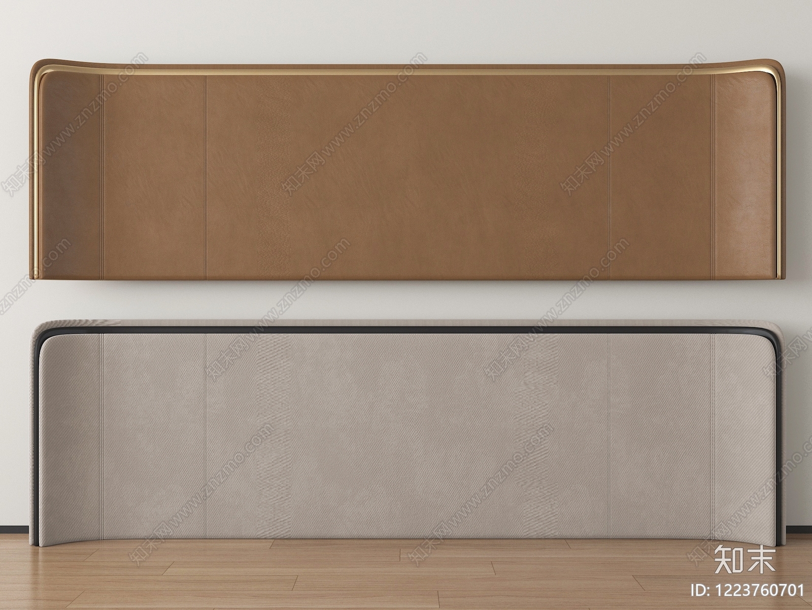 轻奢床品3D模型下载【ID:1223760701】