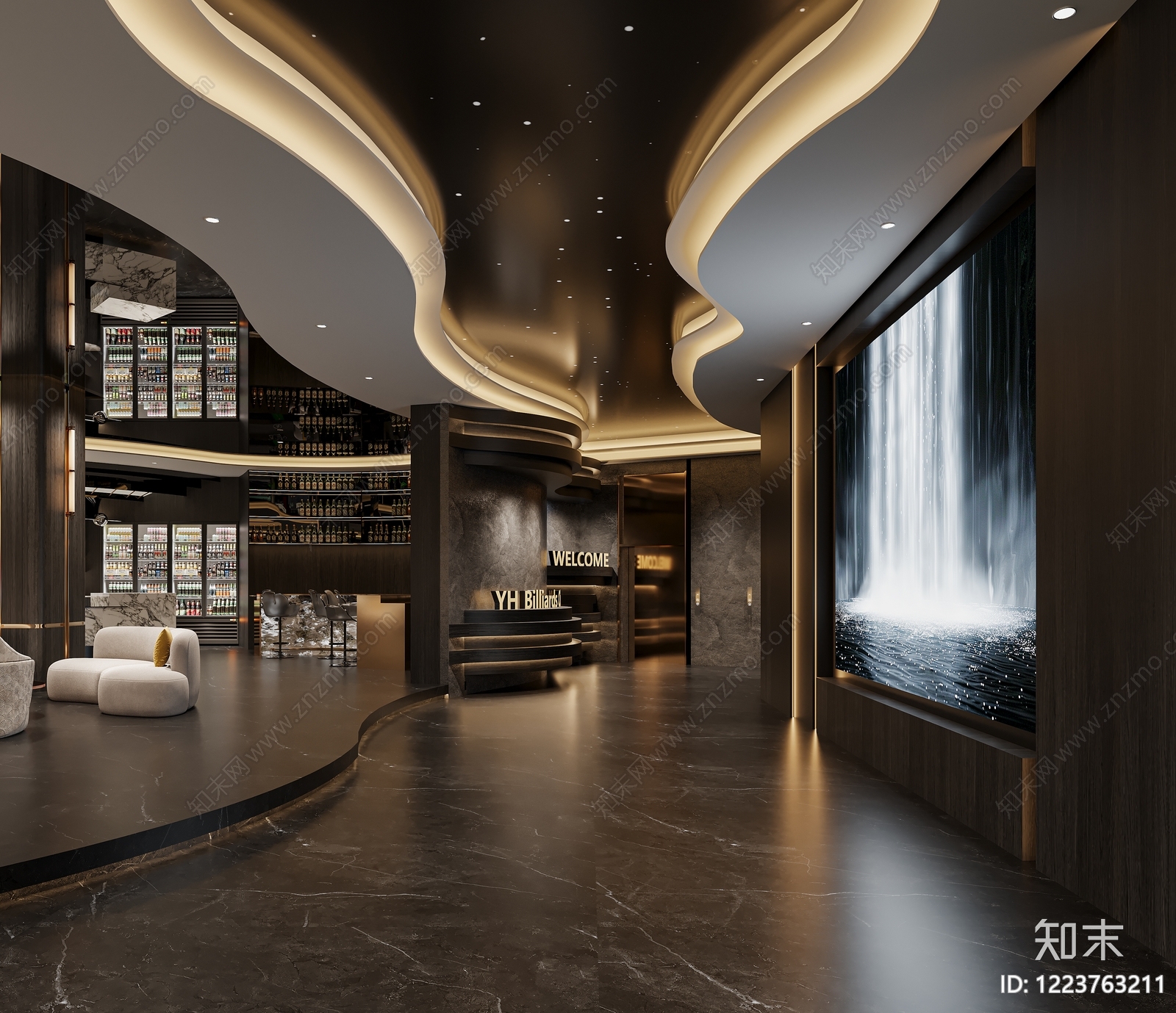 轻奢其他商业空间3D模型下载【ID:1223763211】