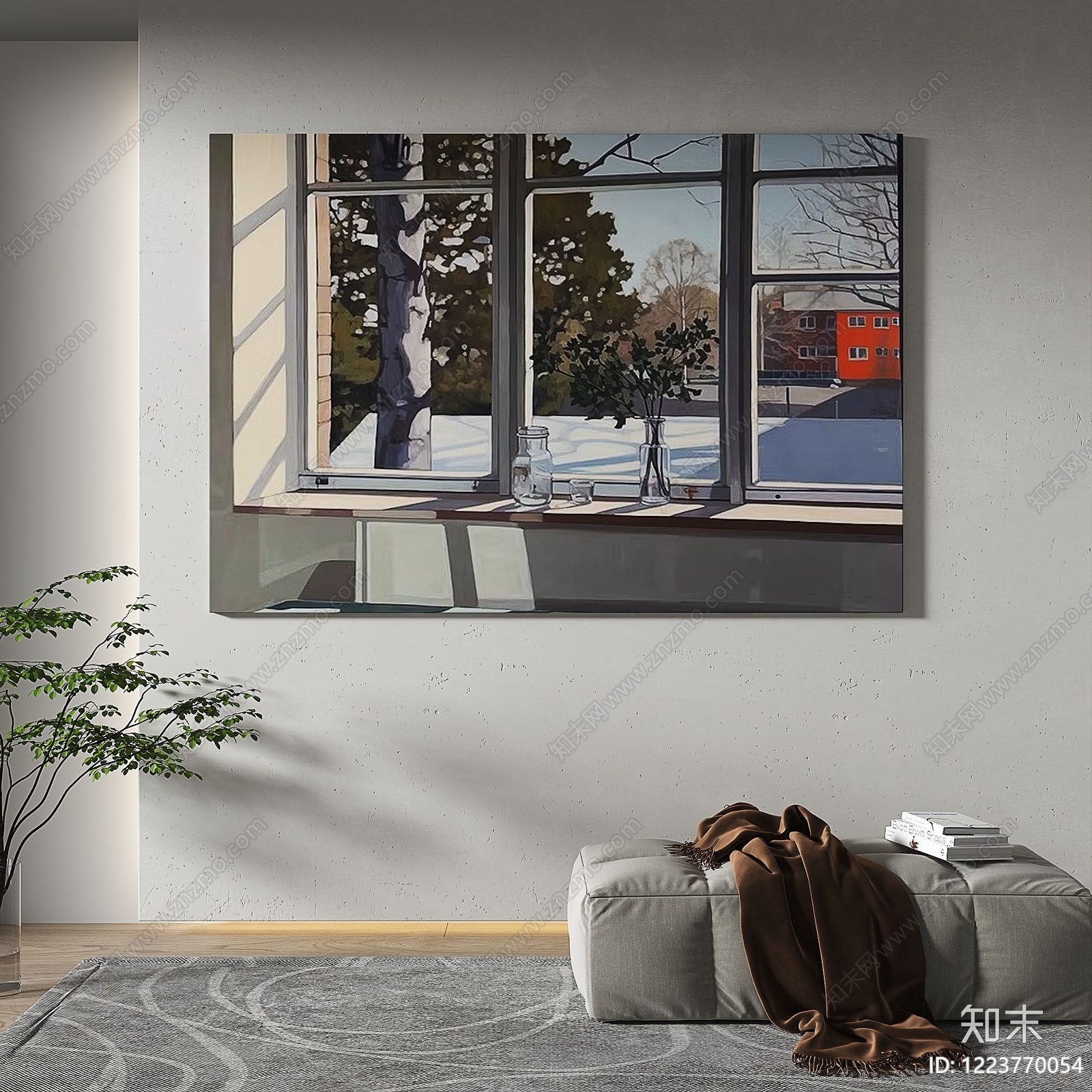 侘寂简约抽象挂画3D模型下载【ID:1223770054】
