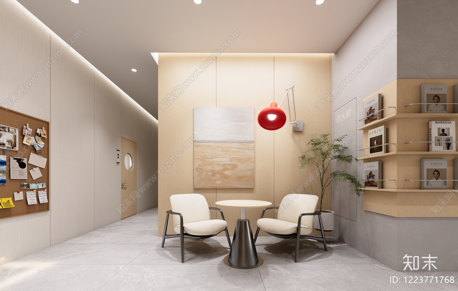 原木风咖啡厅SU模型下载【ID:1223771768】