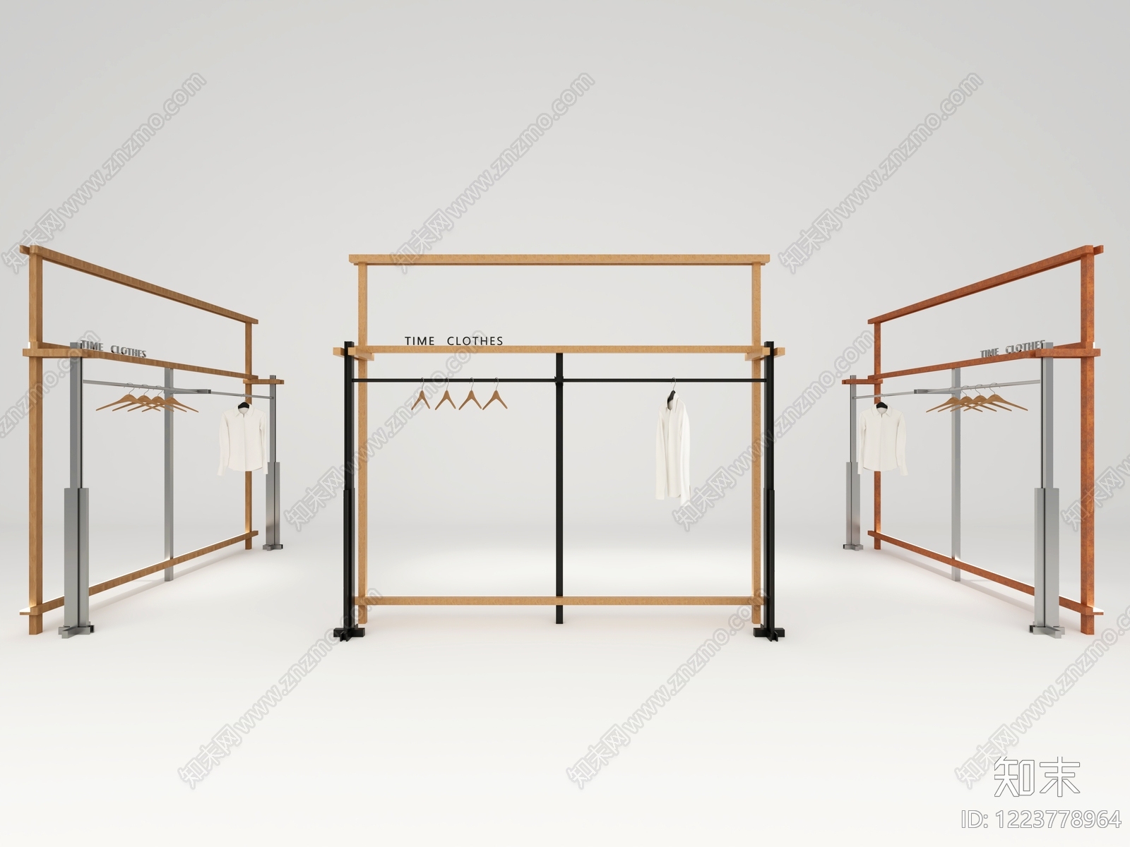 现代简约服装店3D模型下载【ID:1223778964】
