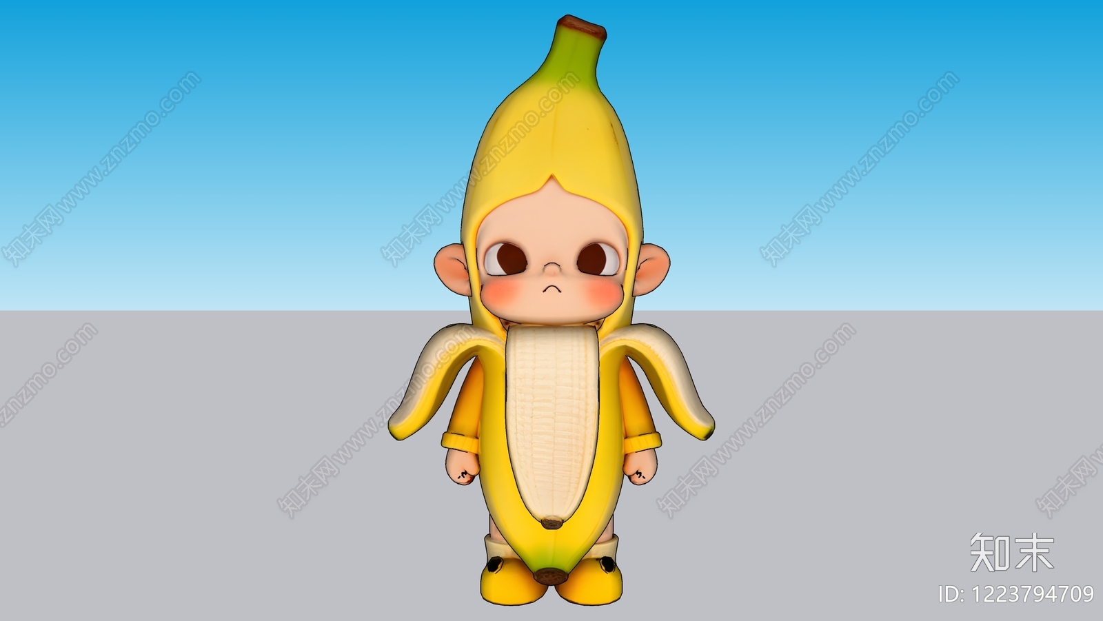 现代雕塑摆件SU模型下载【ID:1223794709】