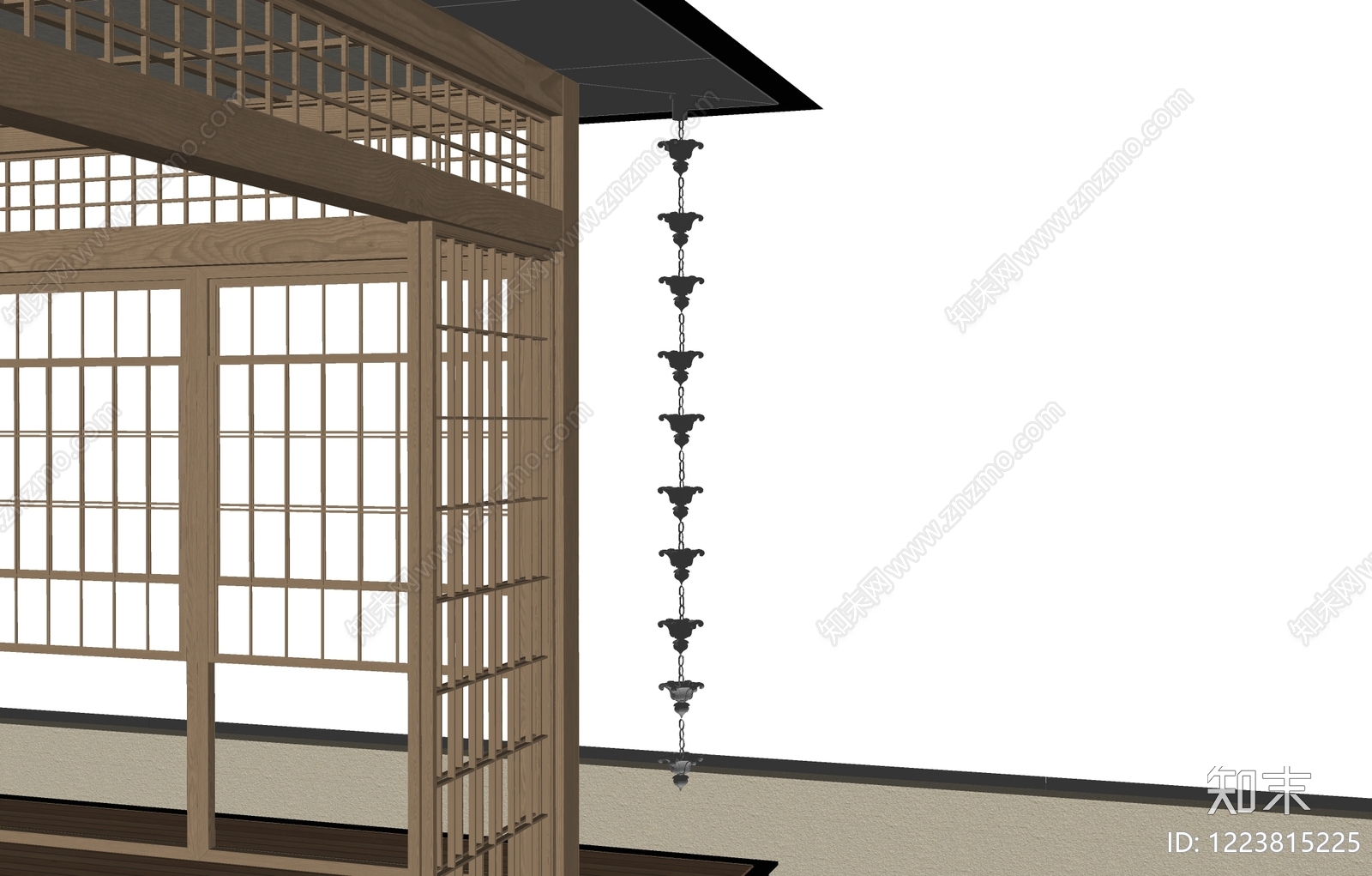 日式挂件SU模型下载【ID:1223815225】