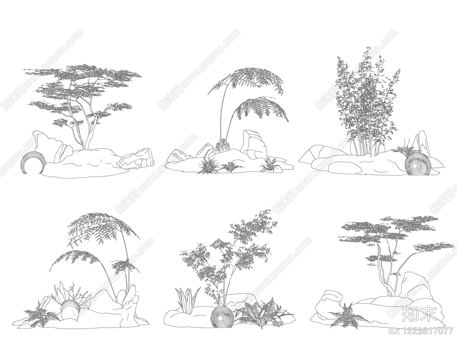 综合植物图库CAD图纸