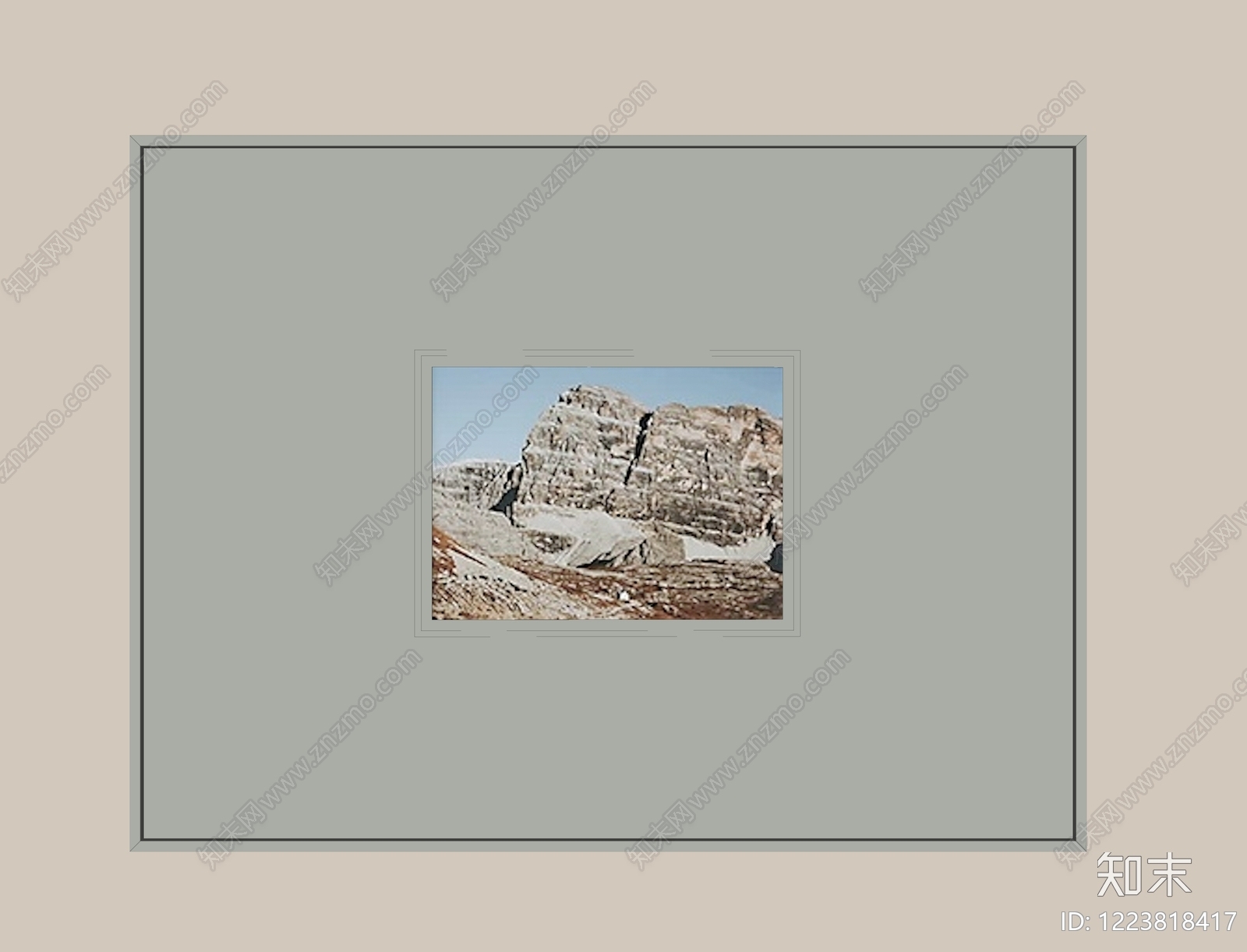 极简挂画SU模型下载【ID:1223818417】