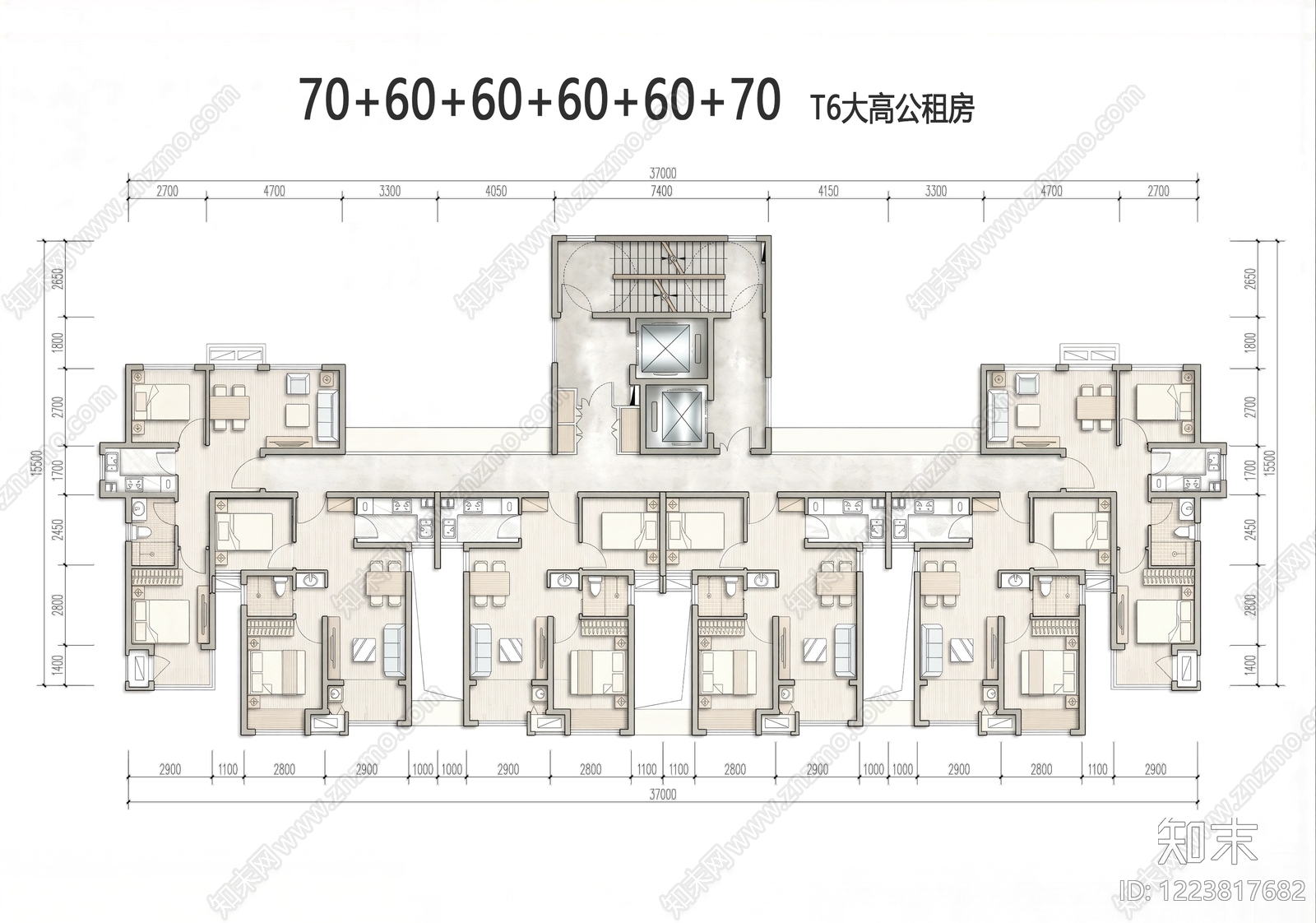 保障性住房cad施工图下载【ID:1223817682】