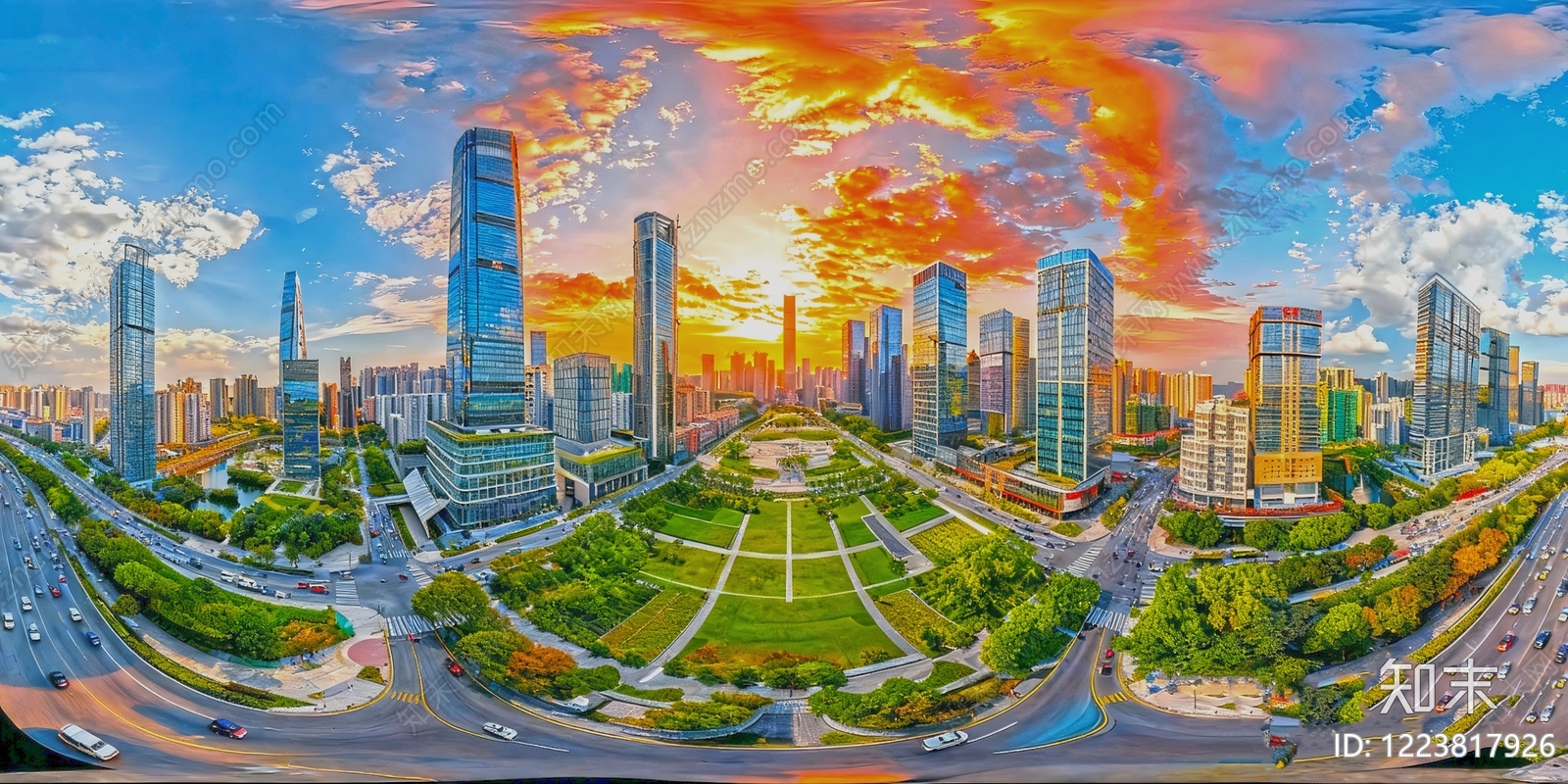 现代城市HDR贴图下载【ID:1223817926】