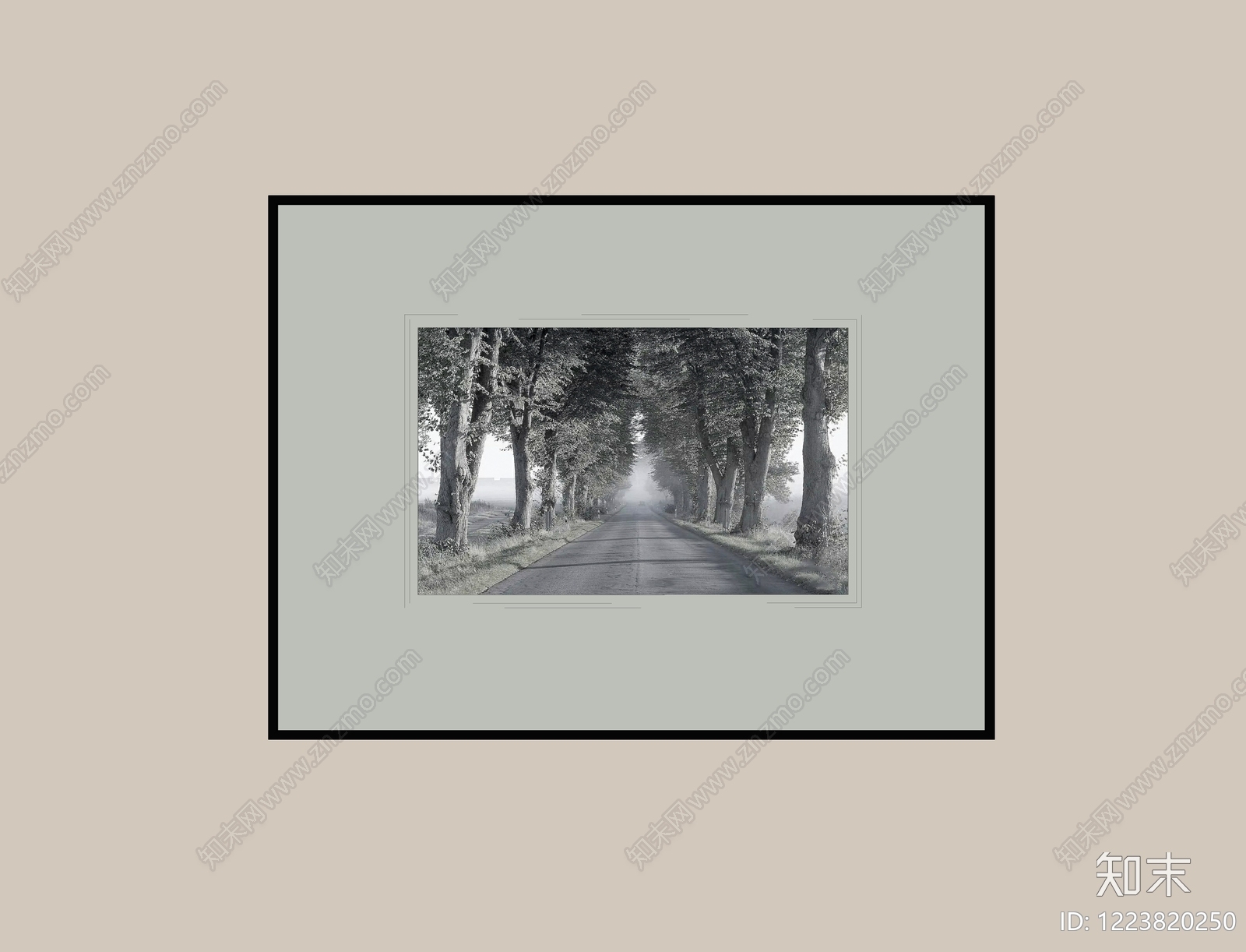 极简挂画SU模型下载【ID:1223820250】