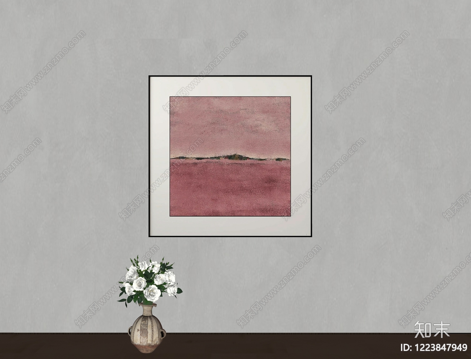 现代装饰画SU模型下载【ID:1223847949】