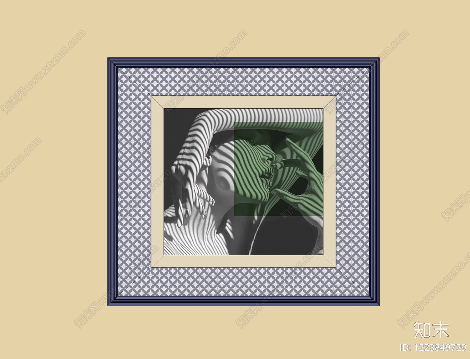 极简儿童挂画SU模型下载【ID:1223849729】