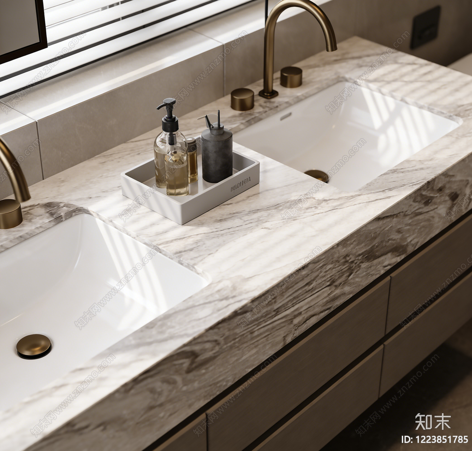 轻奢卫生间3D模型下载【ID:1223851785】