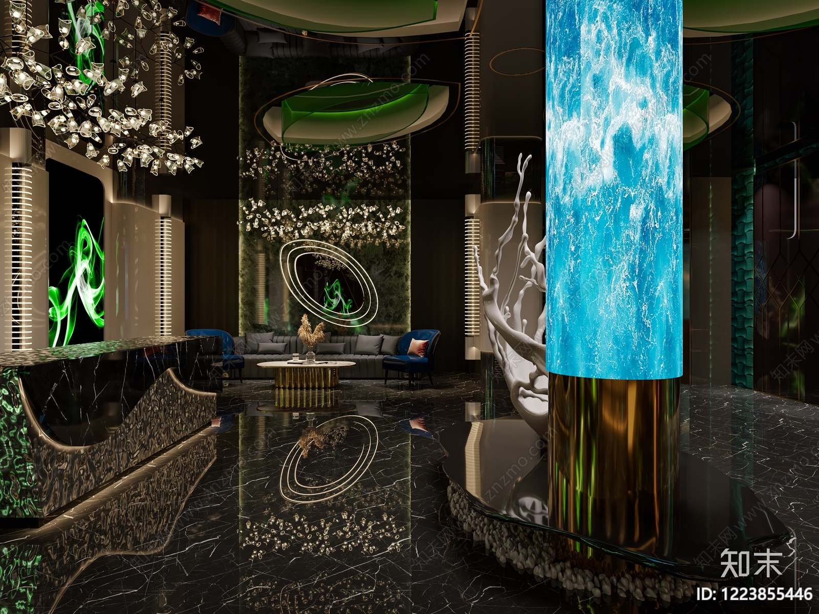 轻奢KTV3D模型下载【ID:1223855446】