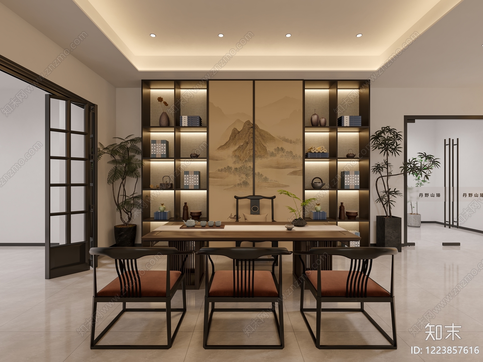 茶室3D模型下载【ID:1223857616】