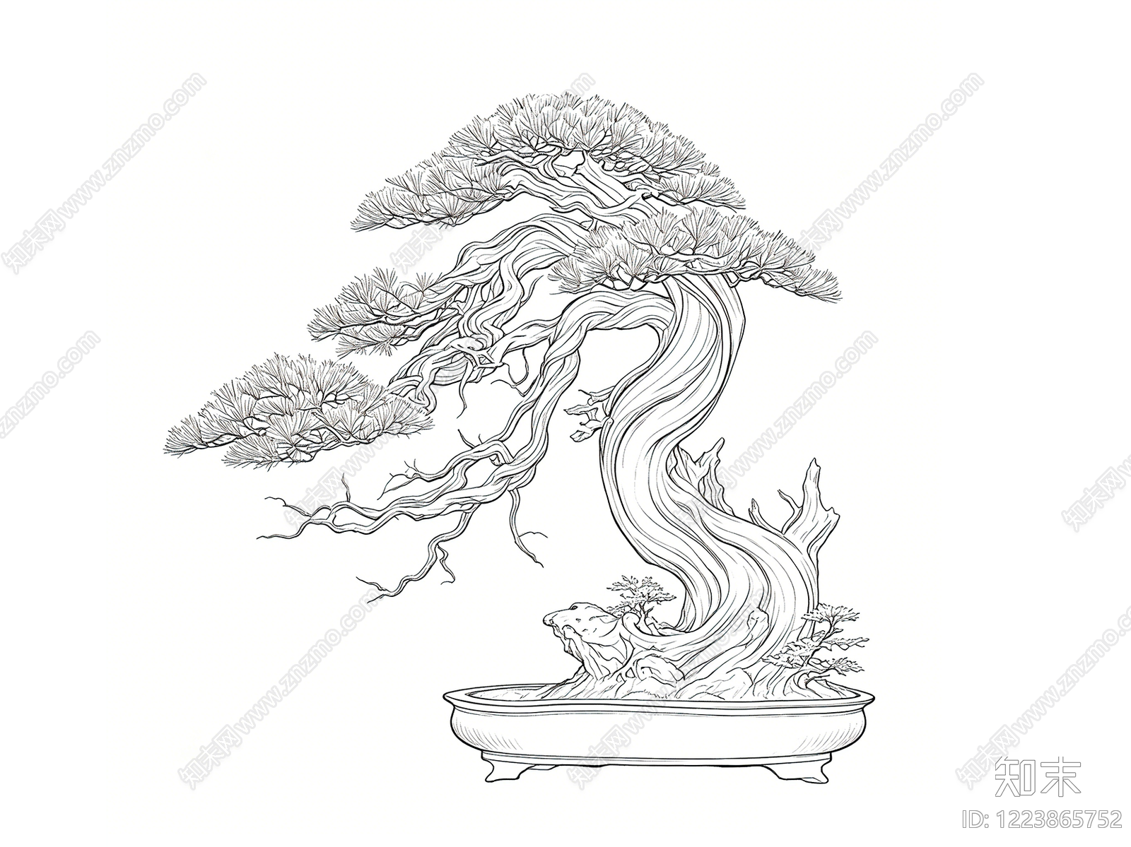 新中式综合植物图库CAD图纸