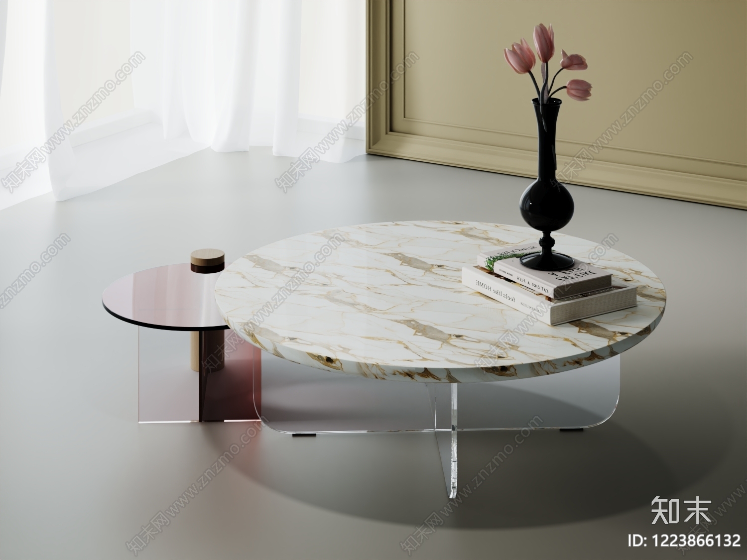 轻奢茶几3D模型下载【ID:1223866132】