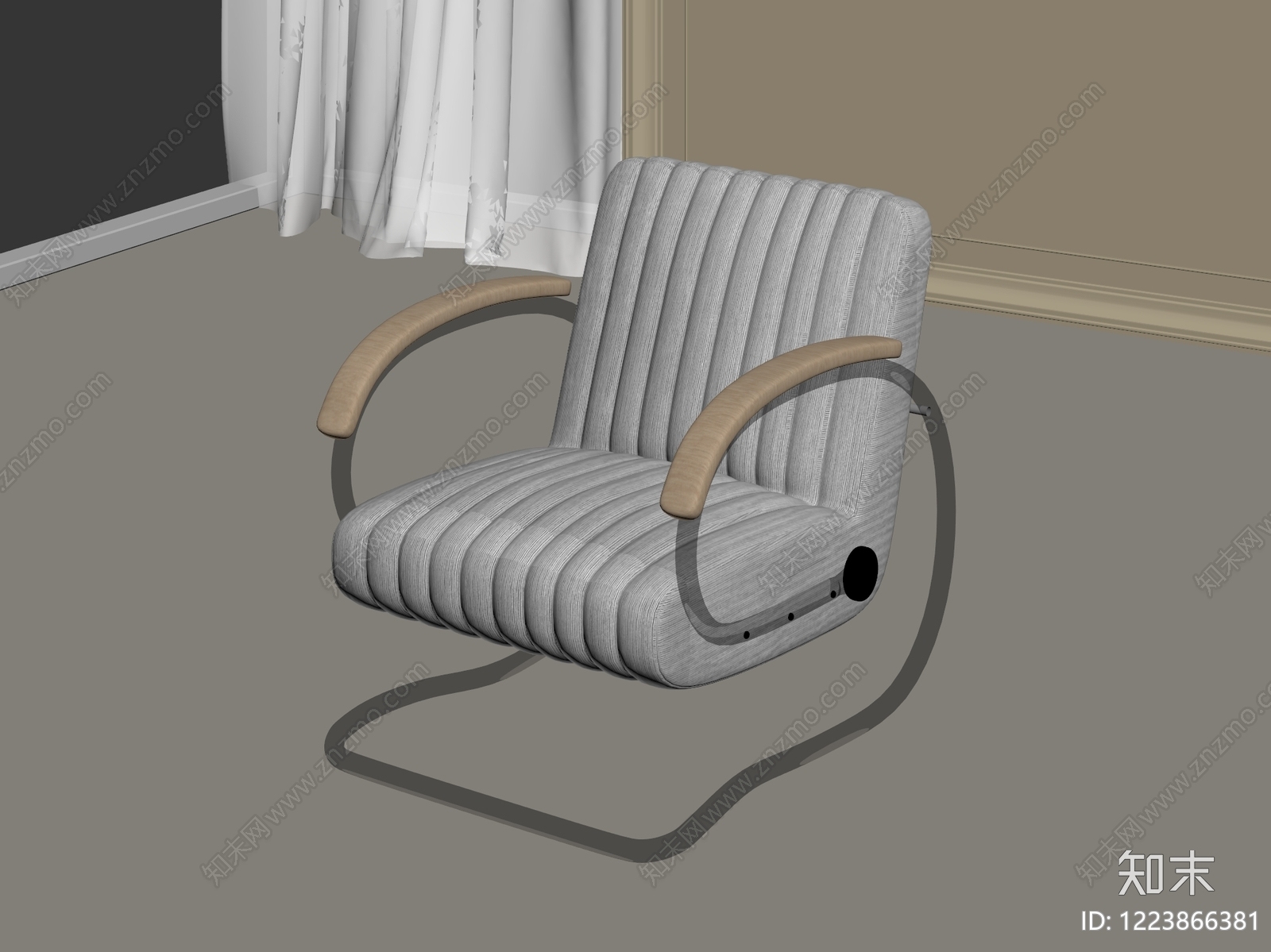 包豪斯休闲椅SU模型下载【ID:1223866381】