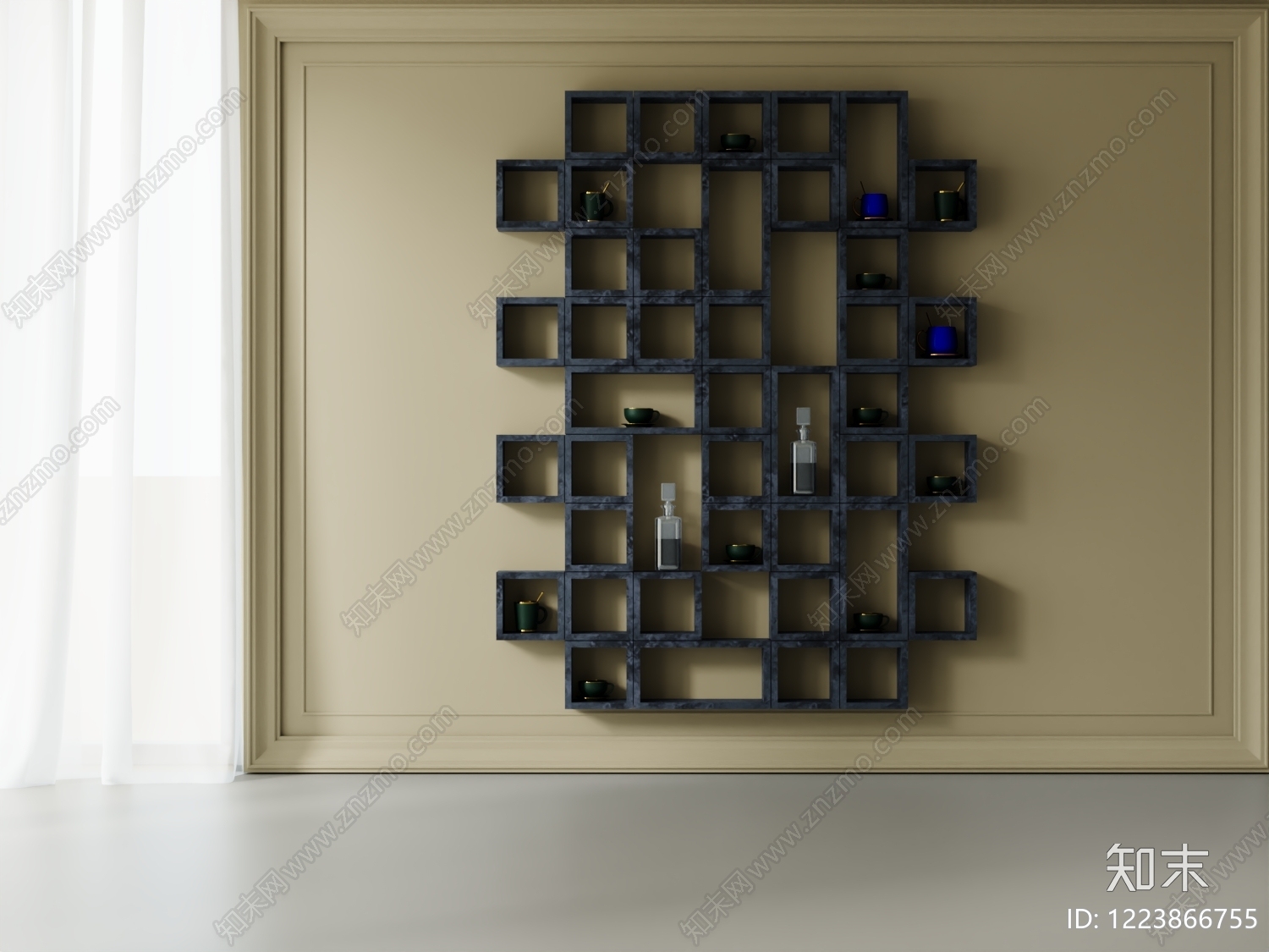 轻奢置物架3D模型下载【ID:1223866755】