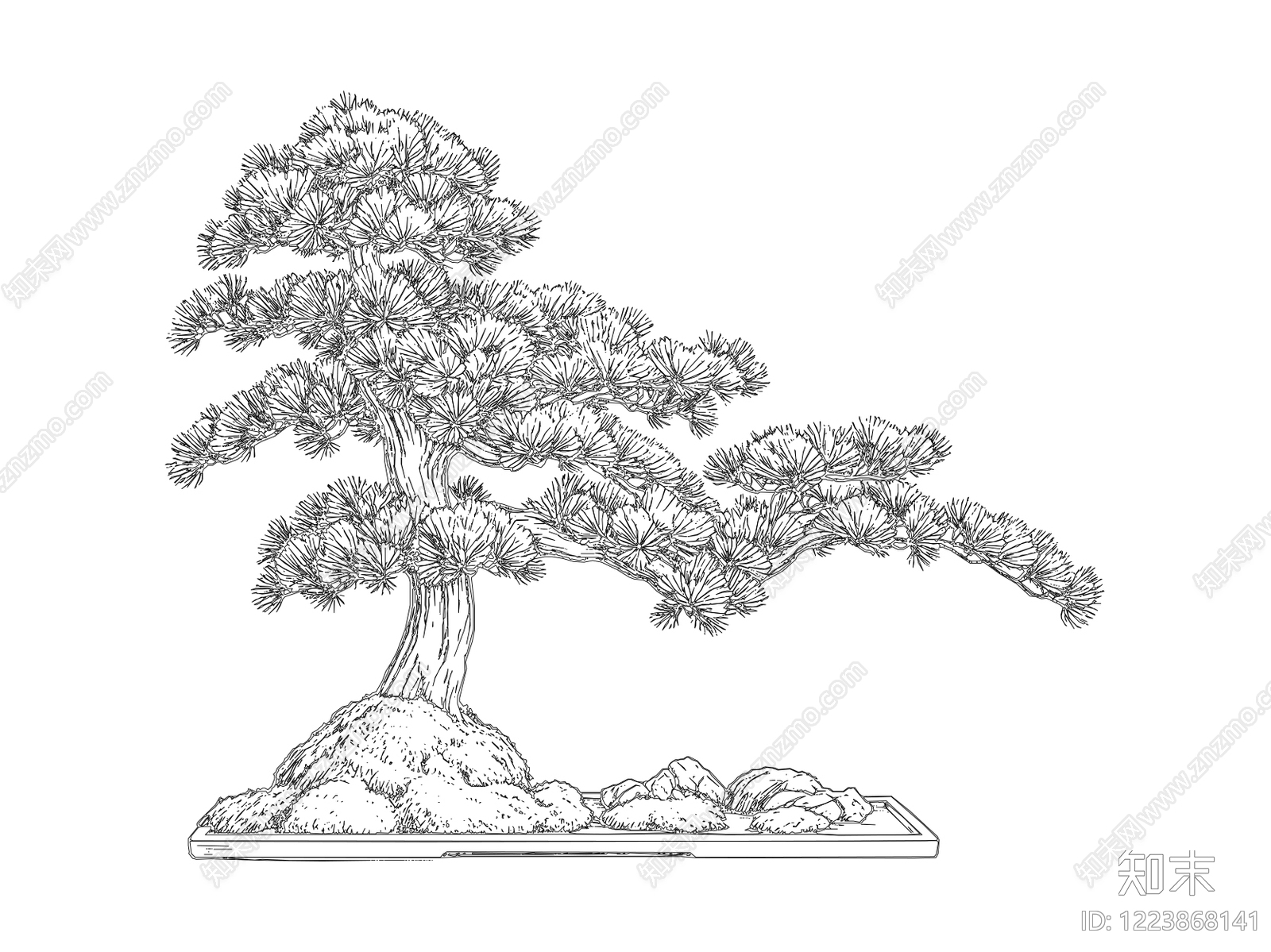 新中式综合植物图库CAD图纸