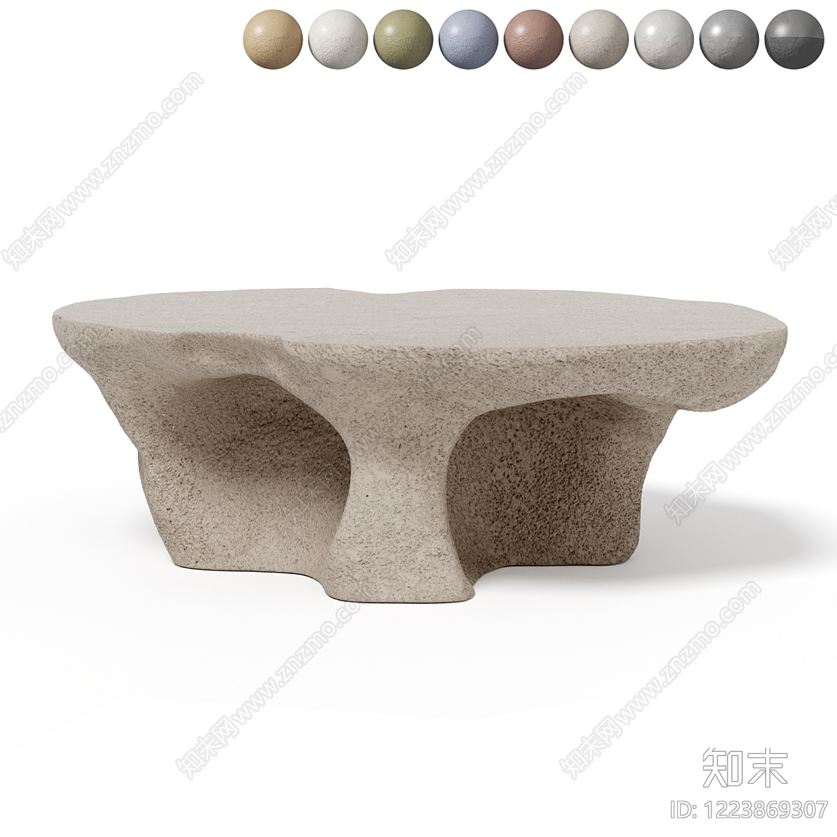 侘寂茶几3D模型下载【ID:1223869307】